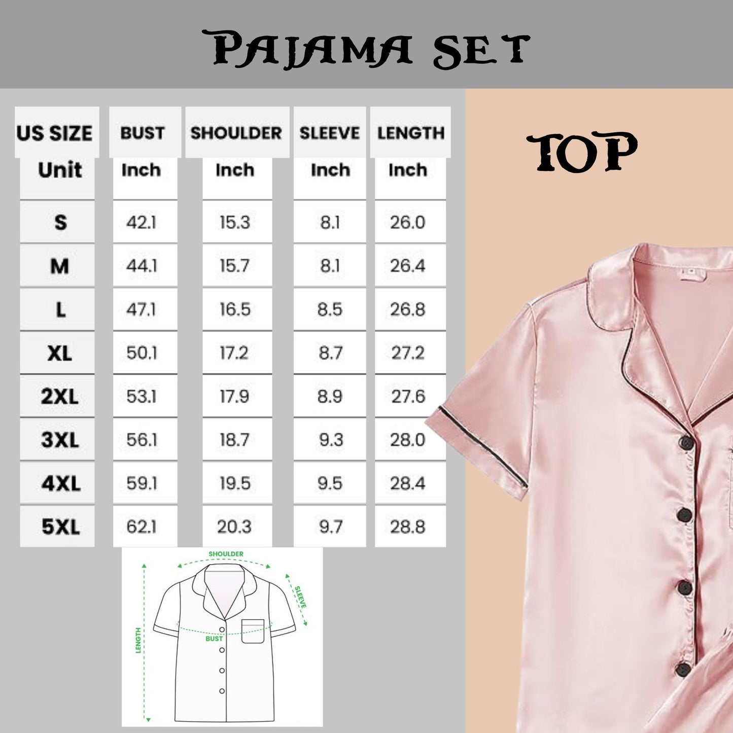 Bride Pajama set, Personalized Bridal PJs Short Sleeve PJ with shorts
