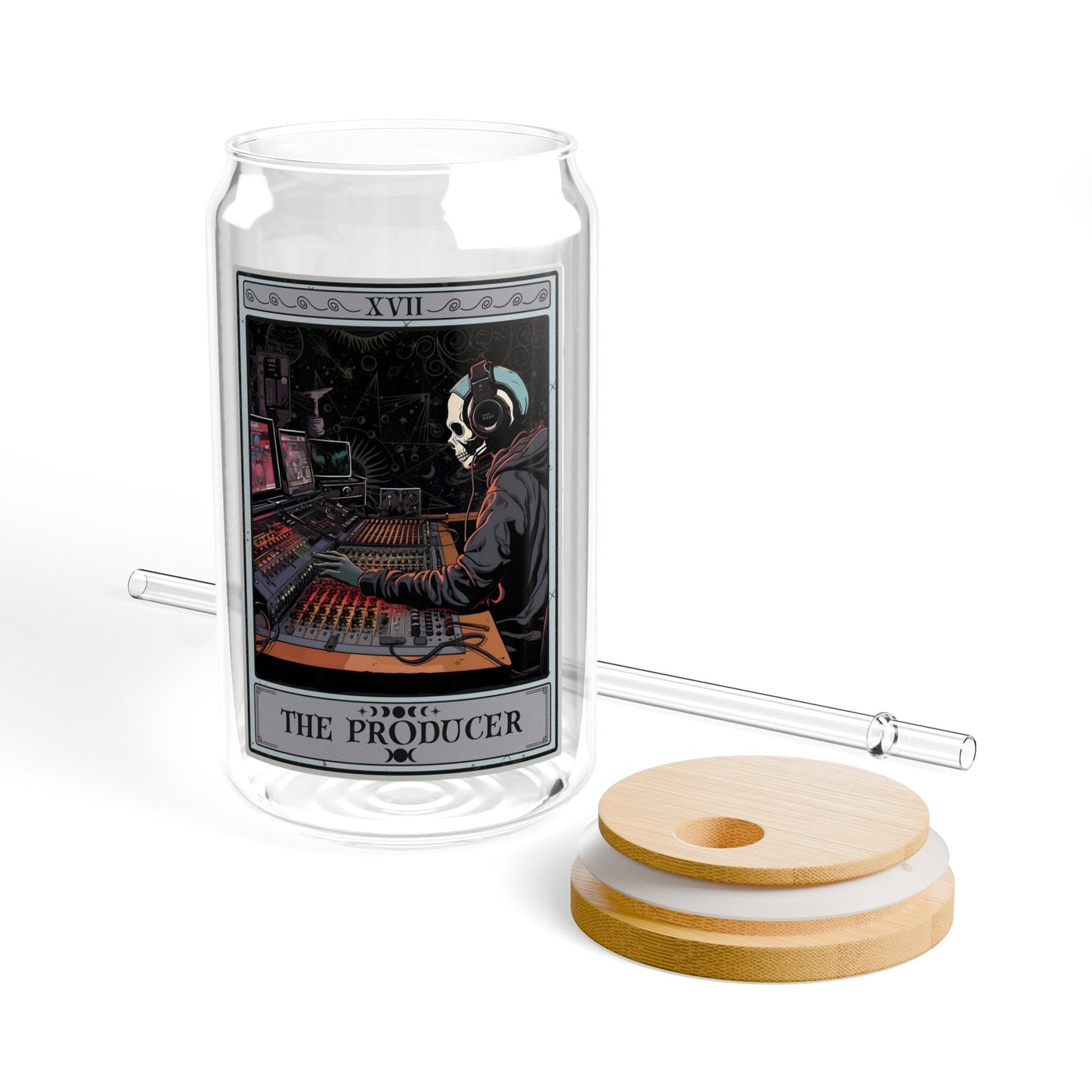 Music Producer Tarot Card Tumbler - 16oz Sound Engineer Gift