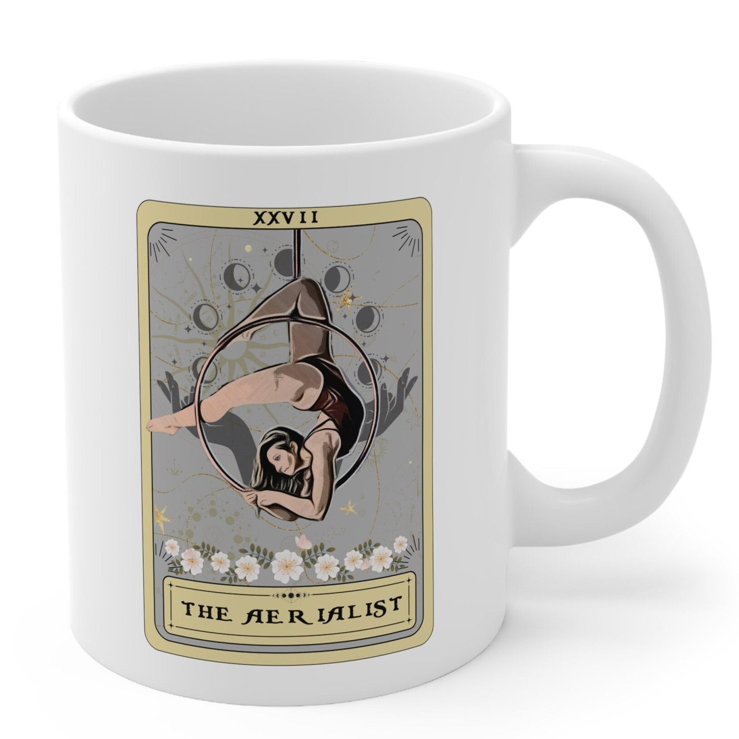 Aerialist Tarot Card Mug - Aerial Dancer Gift for Aerial Hoop Enthusiasts