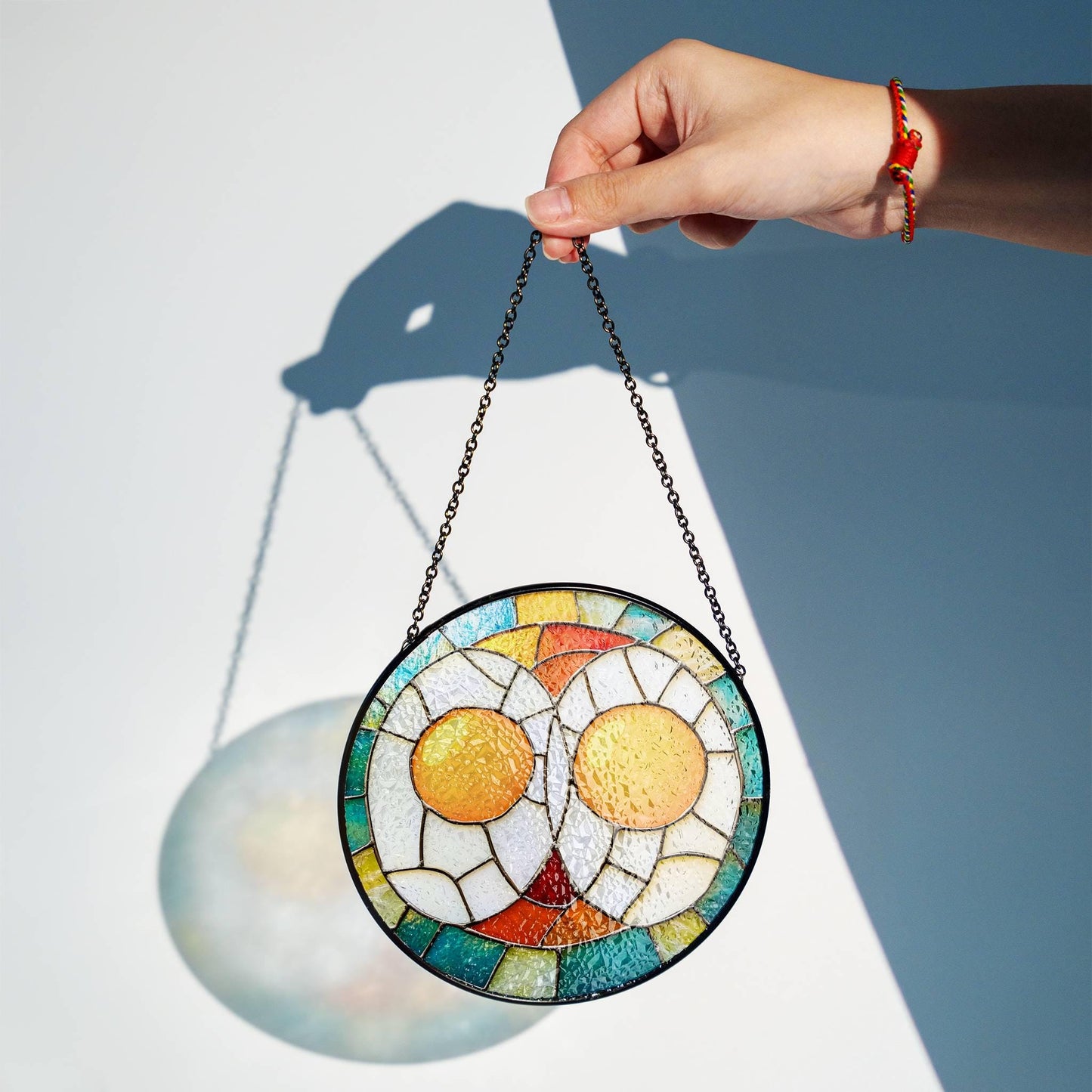 Fried Egg Stained Glass Sun Catcher - Breakfast Lover Window Decor