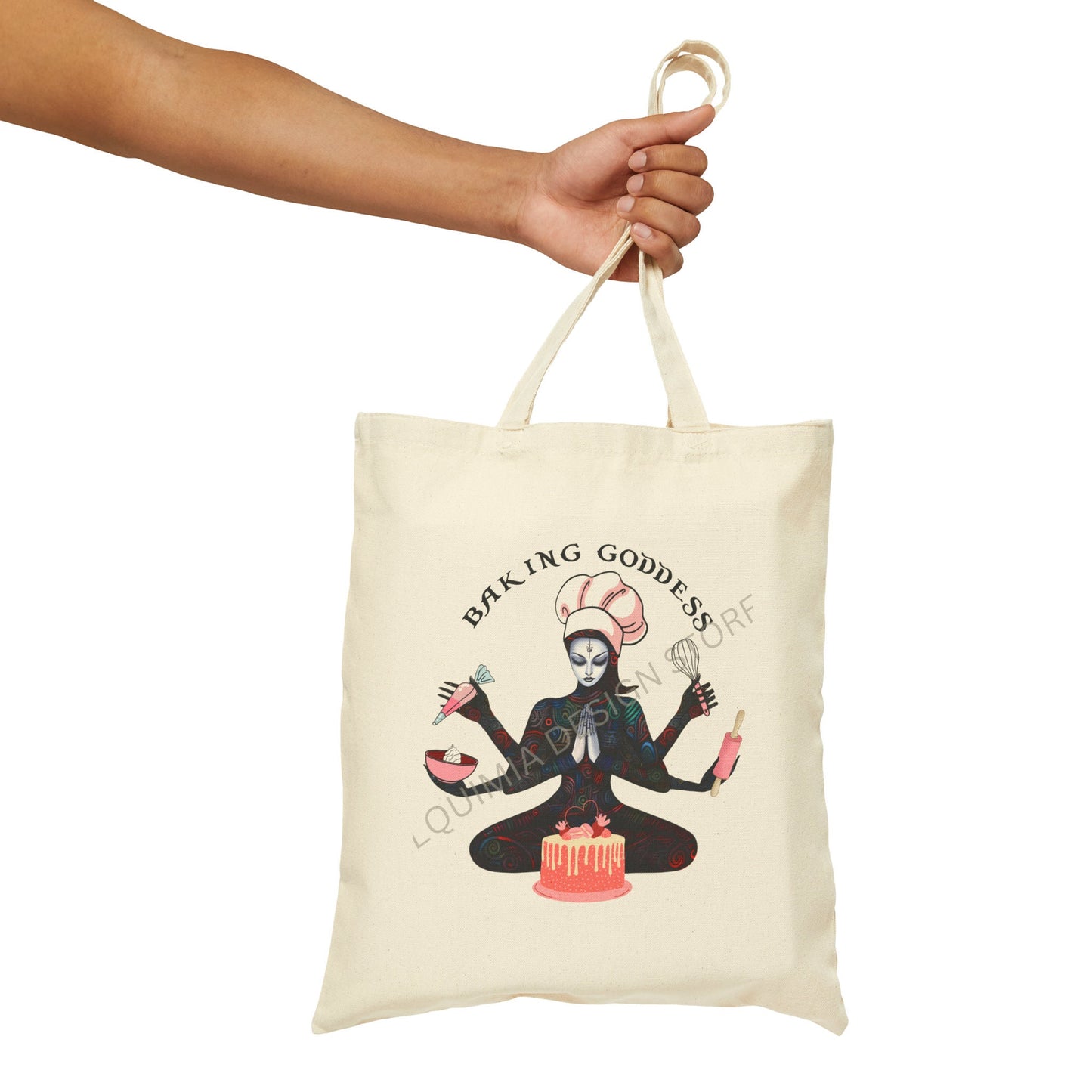 Baking Tote Bag - Baker Canvas Shopping Bag for Baking Enthusiasts