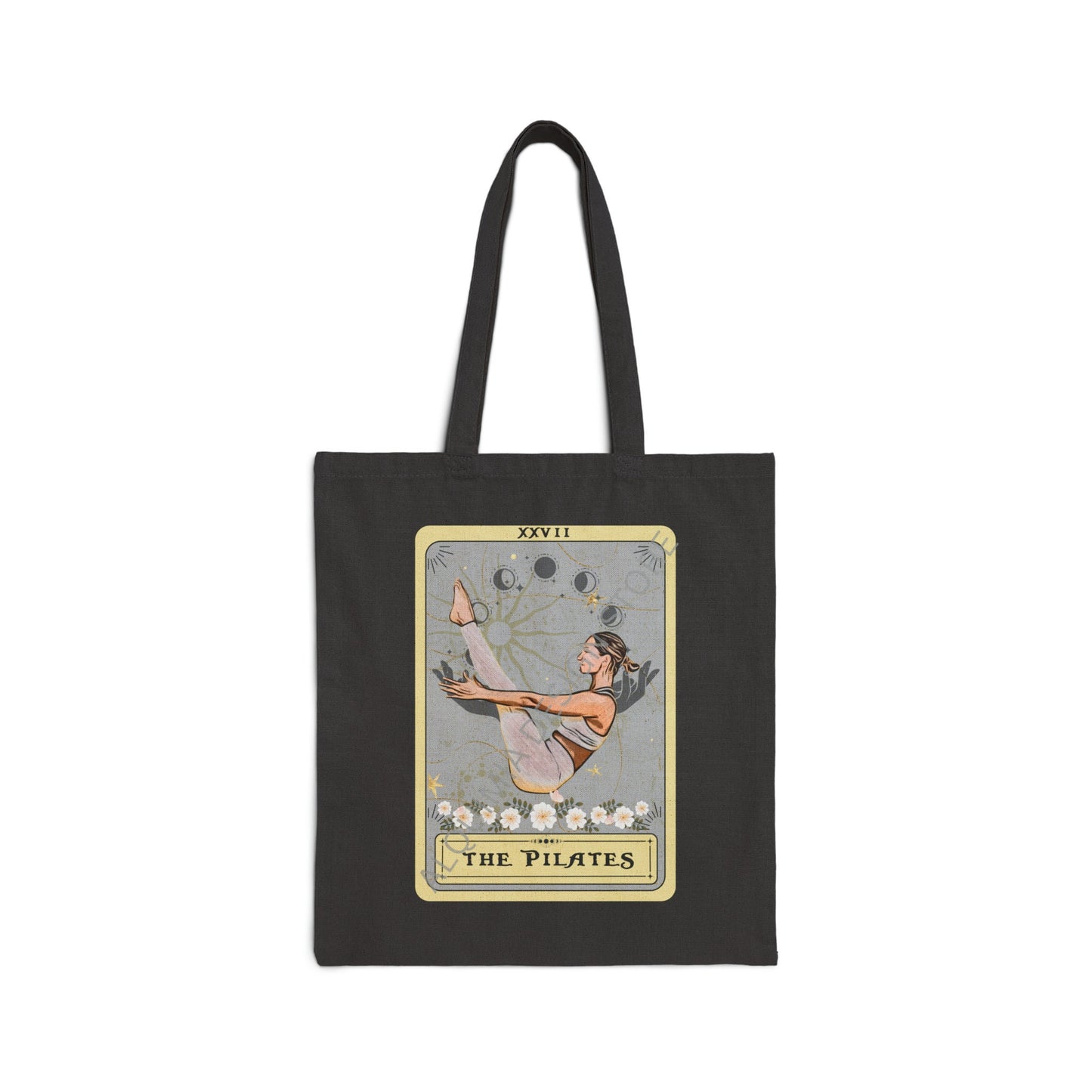 Pilates Tote Bag - Tarot Card Canvas Bag for Pilates Lovers