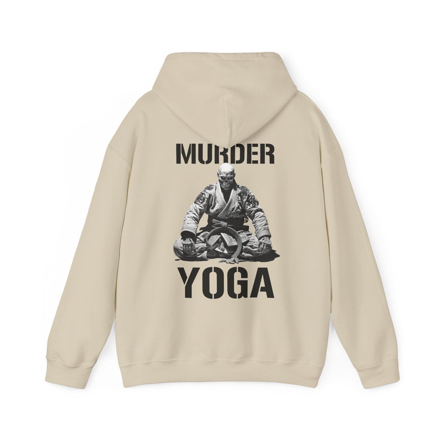 Jiu Jitsu Hoodie, Jiu Jitsu Skeleton Hooded Sweatshirt, Murder Yoga JiuJitsu