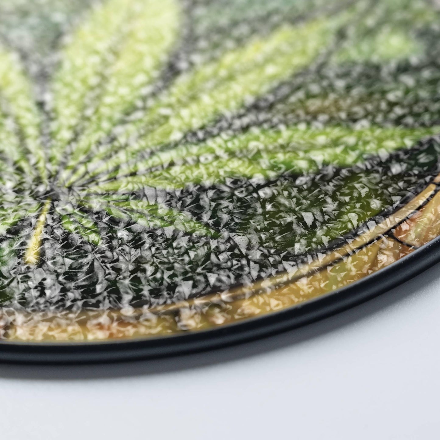 Cannabis Stained Glass Sun Catcher - Marijuana Leaf Window Decoration