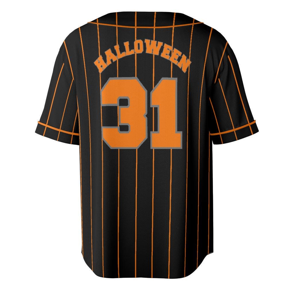 Halloween Baseball Jersey, Spooky Halloween 31 Unisex Shirt Baseball Jersey