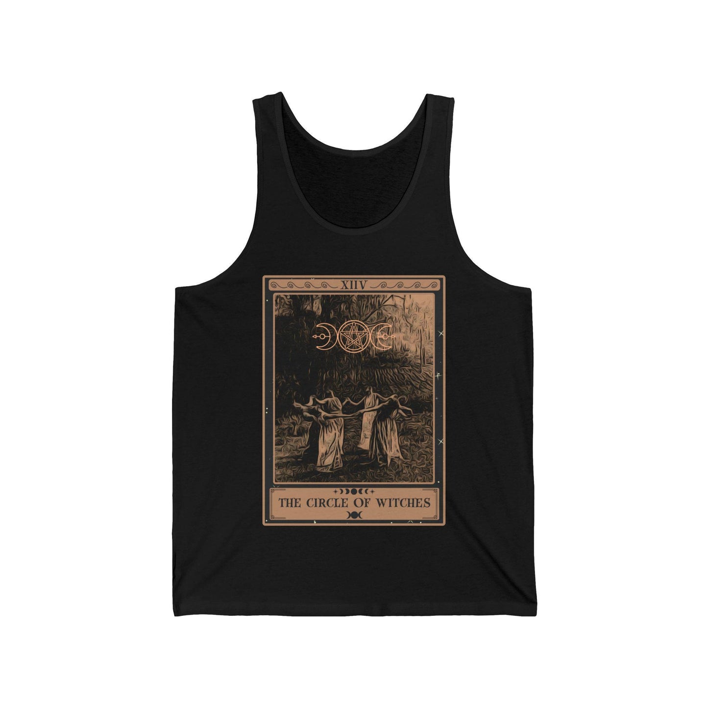 The Circle of Witches Tarot Card Tank Top, Witchy Shirt