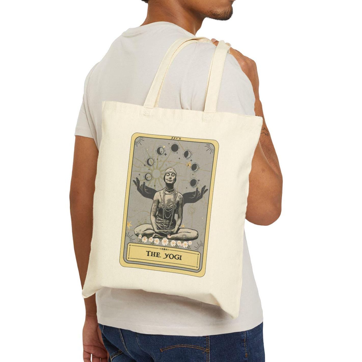 The Yogi Tarot Card Tote Bag Yoga Tote Bag 15" x 16" Gift for Yoga Lover
