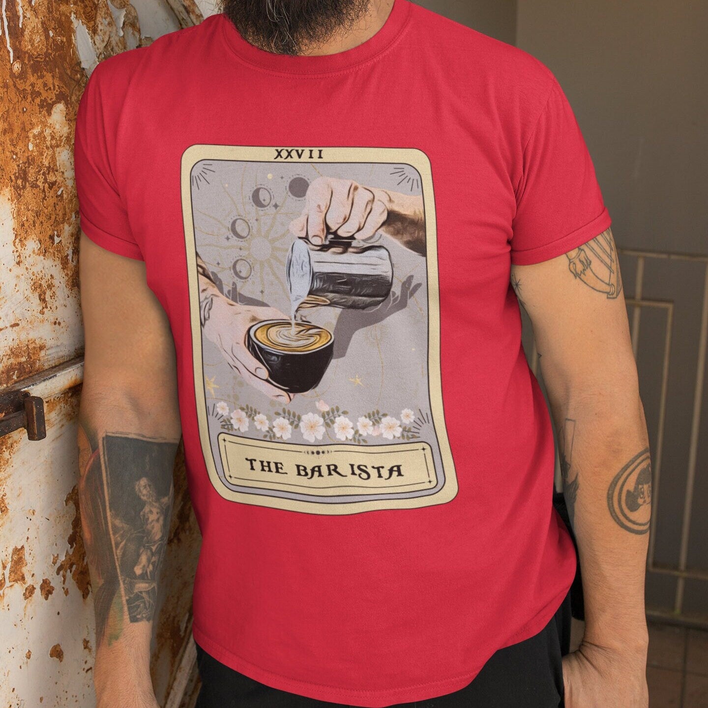 Barista Shirt, Barista Tarot Card Shirt, Barista Gifts Coffee Lover Gift Coffee Shirt