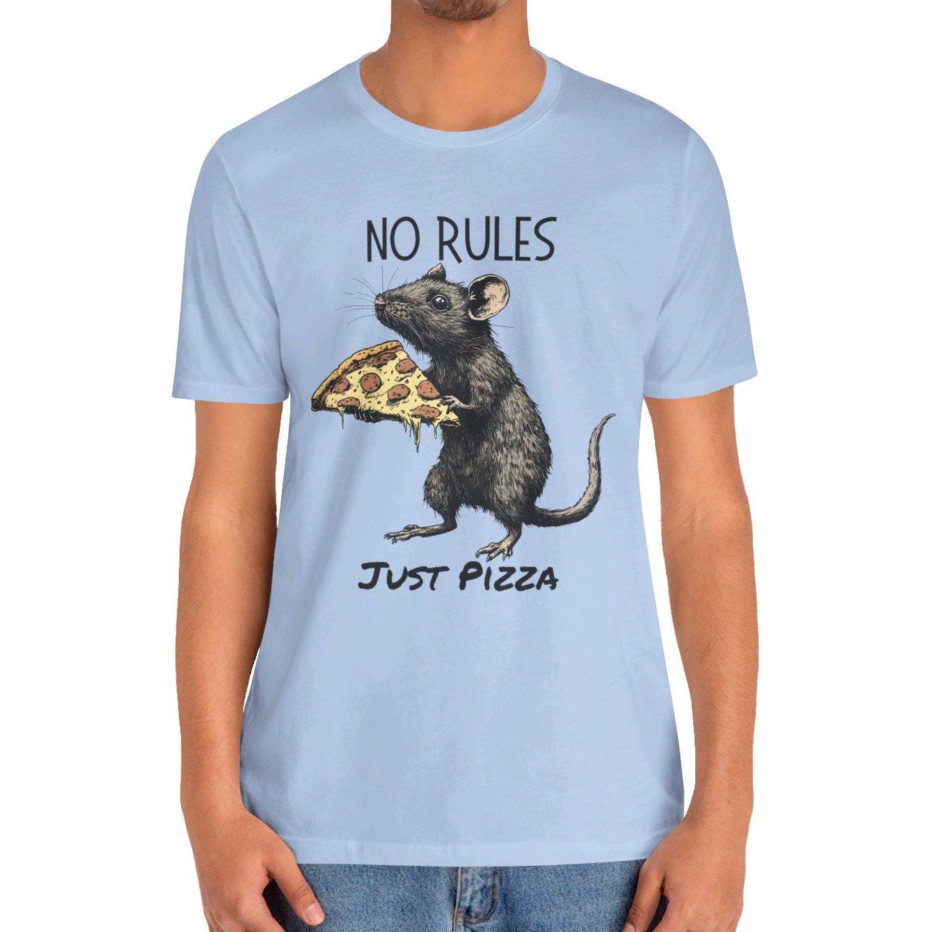 No Rules Just Pizza Rat Pizza Shirt, Pizza Lover Rat T-shirt
