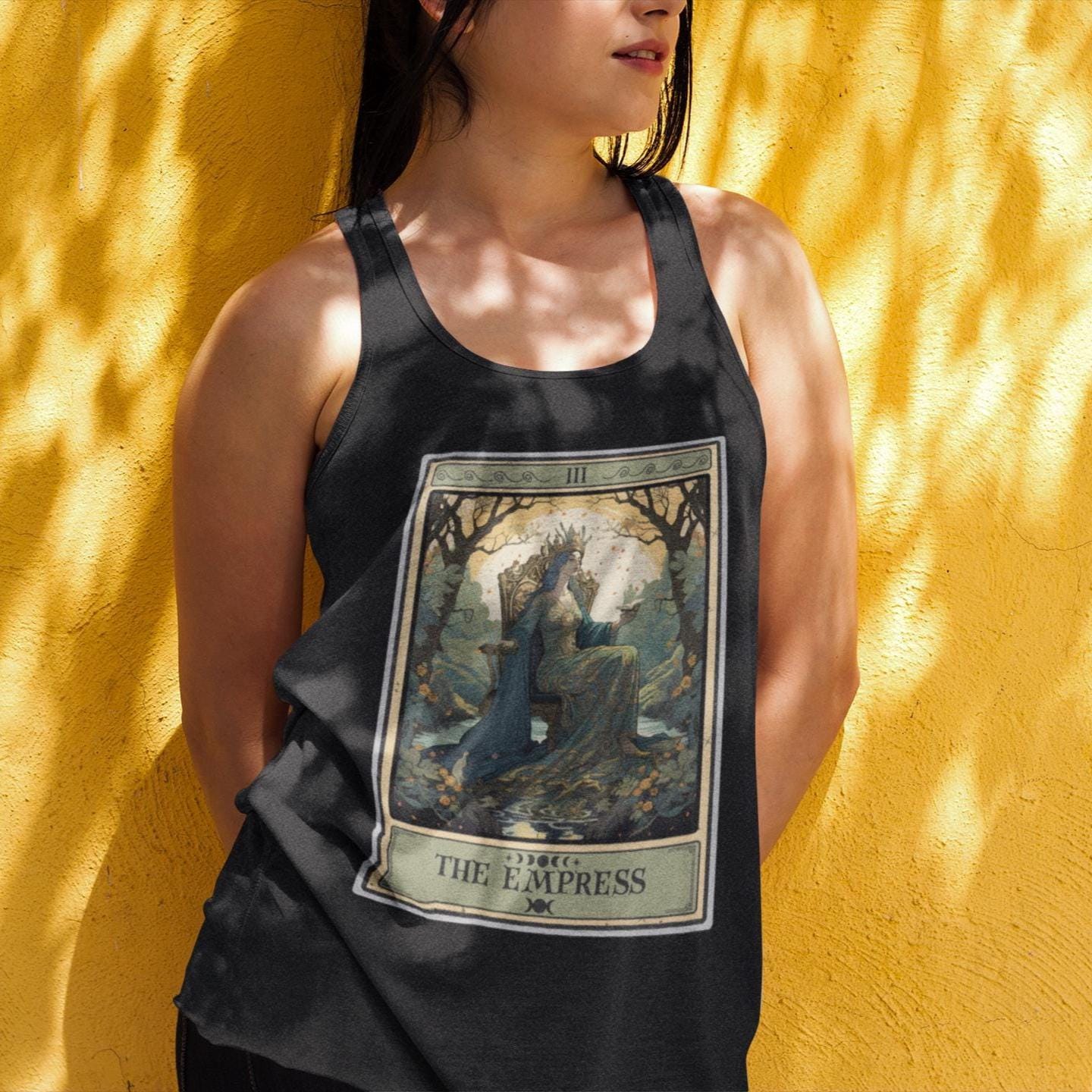 The Empress Tarot Card Tank Top, Tarot Card Shirt