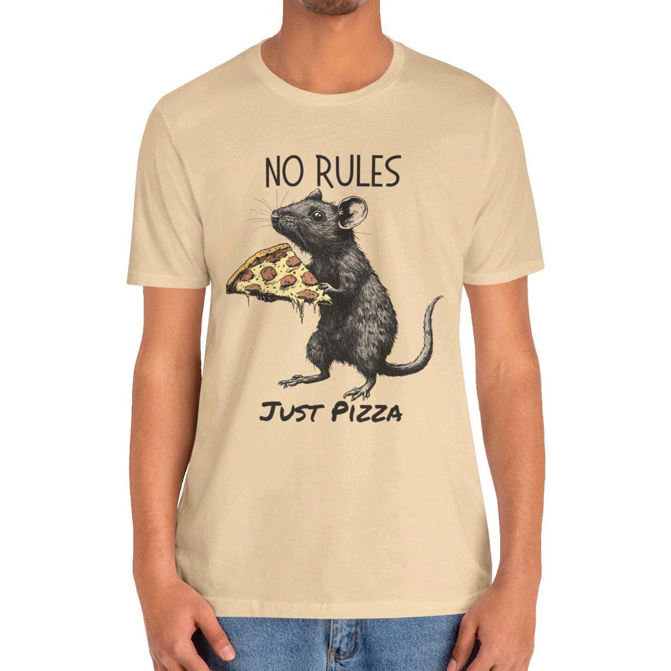 No Rules Just Pizza Rat Pizza Shirt, Pizza Lover Rat T-shirt