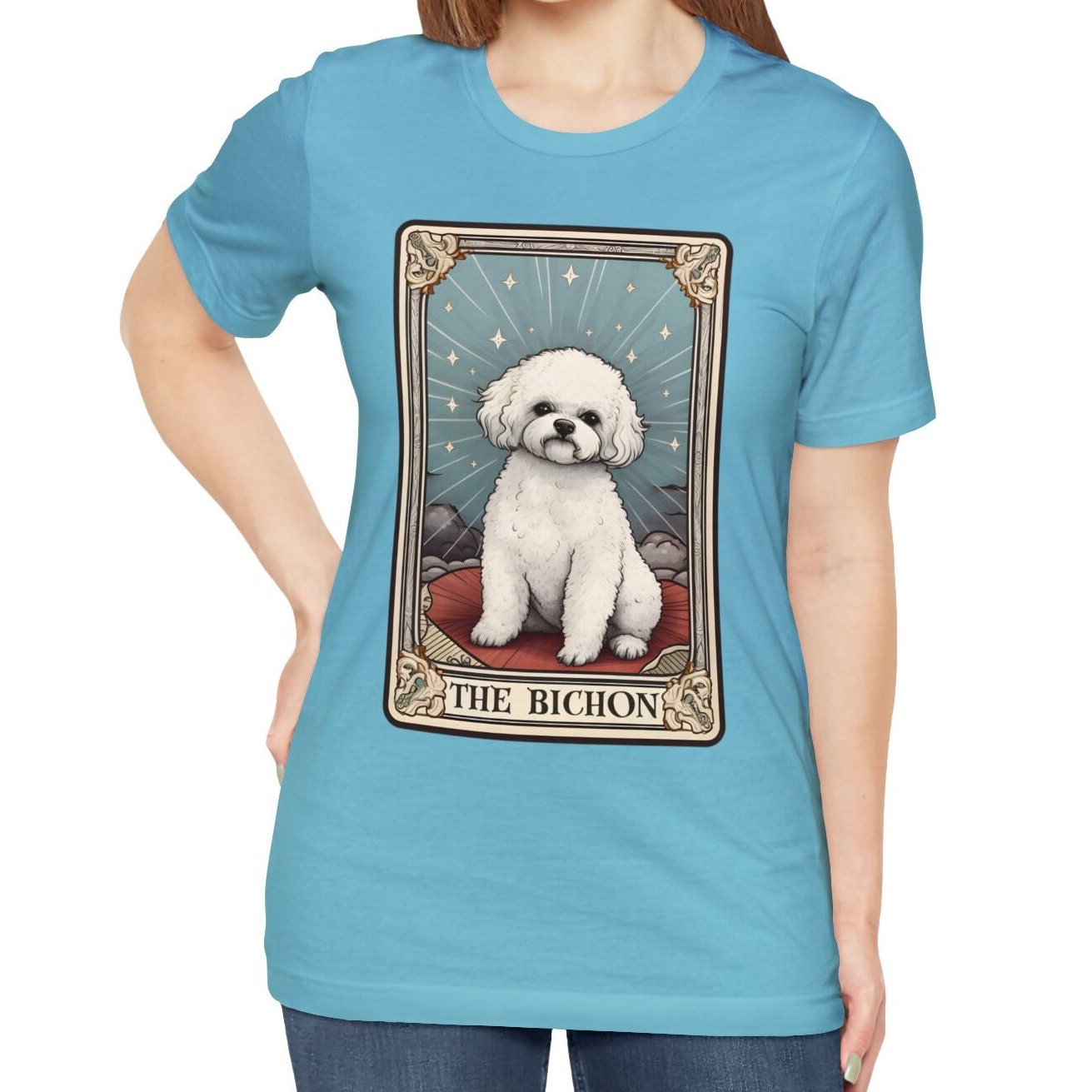 Bichon Frise Shirt, The Bichon Tarot Card Shirt, Bichon Mom Shirt, Bichon Frise Mom Gifts