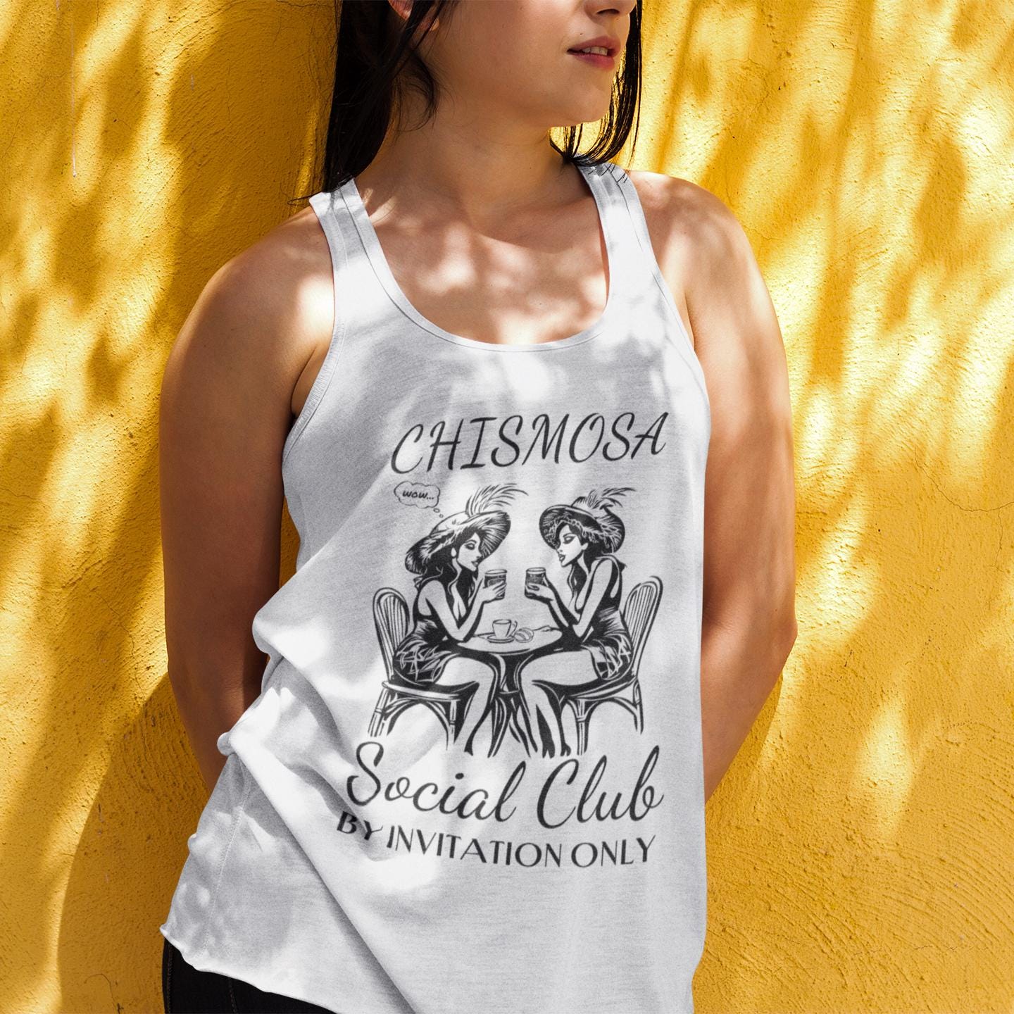 Latina Chisme Tank Top - Funny Cafecito Tee for Hispanic Social Club