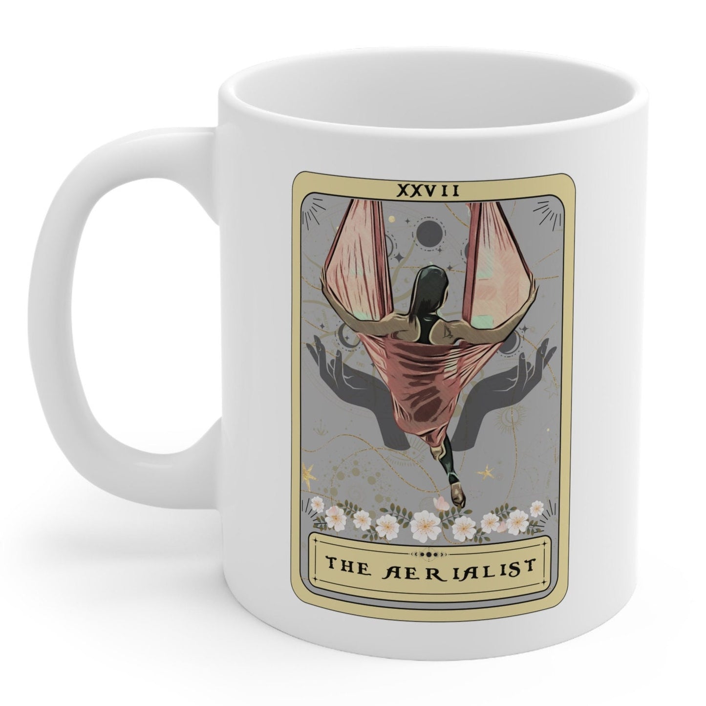 Aerialist Tarot Card Mug - Aerial Yoga Hammock Gift