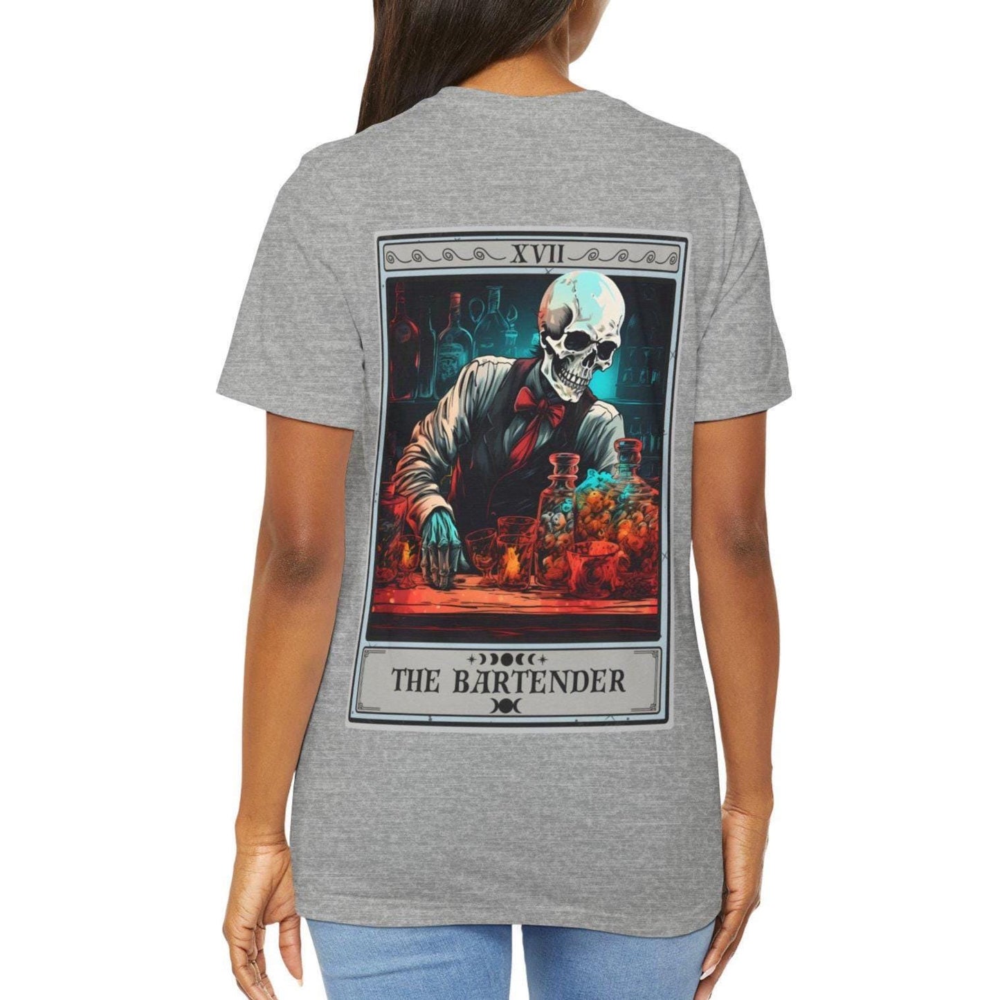 Bartender Tarot Card Shirt - Back Print Bartending Gift