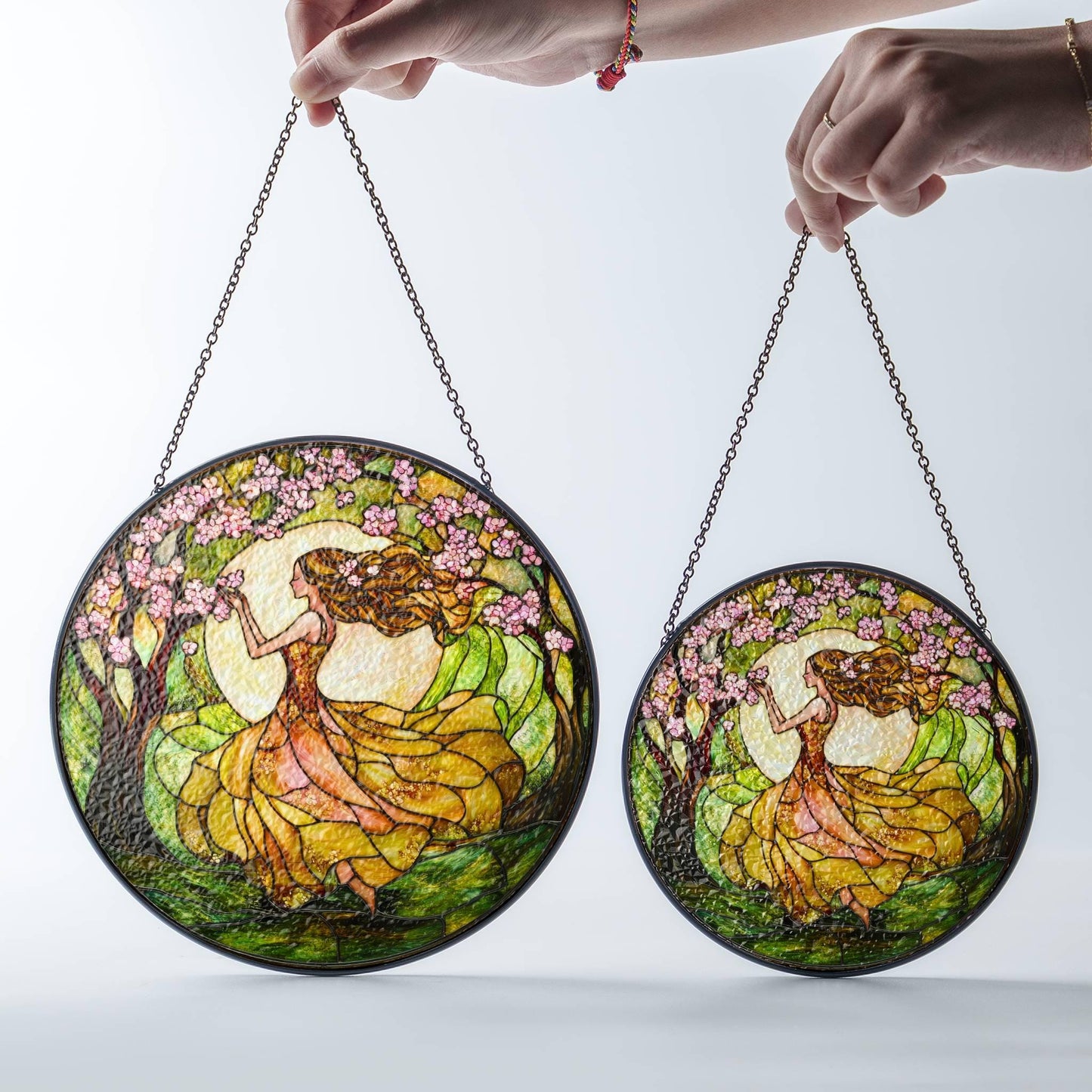 Spring Stained Glass Spring Equinox SunCatcher Ostara Light Catcher Window Hanging