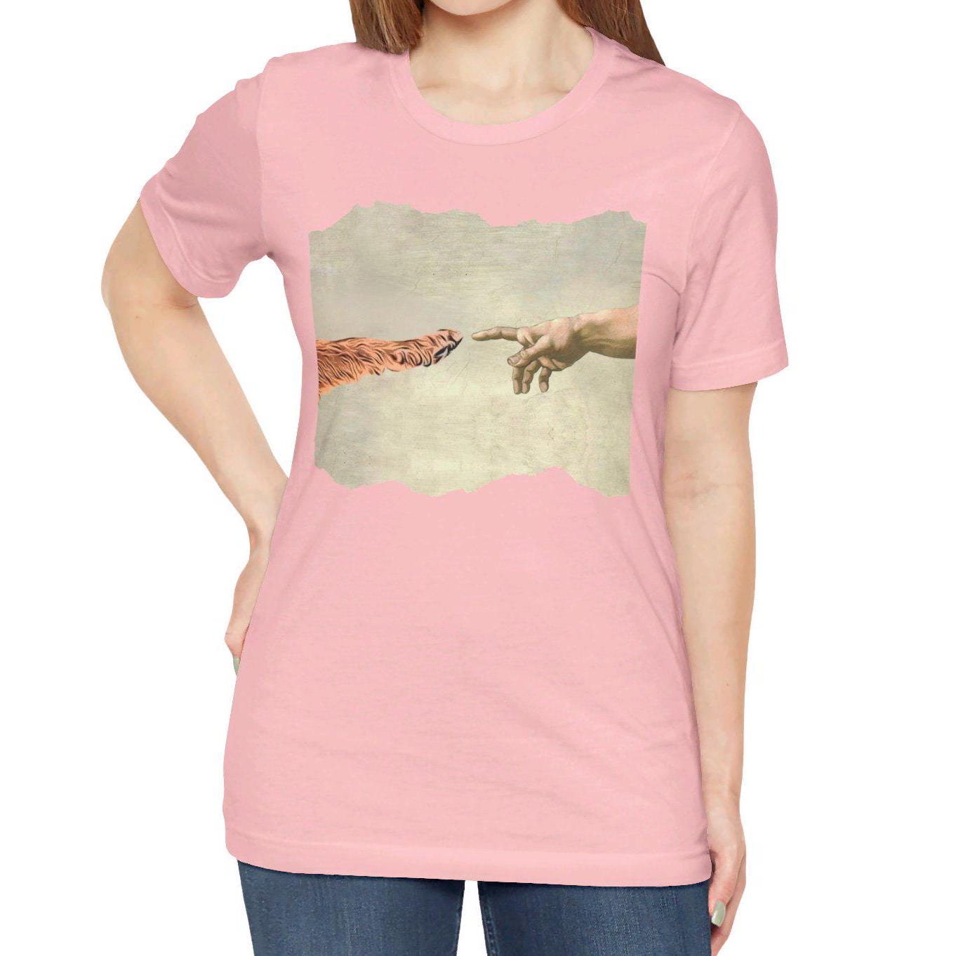 Dog Paw Creation of Adam Shirt - Animal Lover Gift for Dog Owners