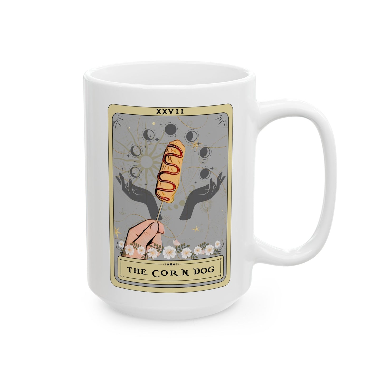 The Corn Dog Tarot Card Mug, 11oz 15oz