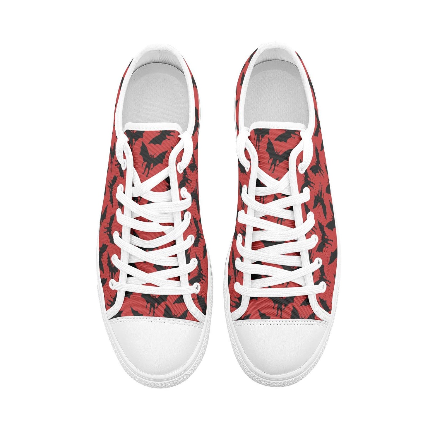 Mothman Sneakers Moth Man Red Unisex Low Top Canvas Shoes West Virginia Cryptid
