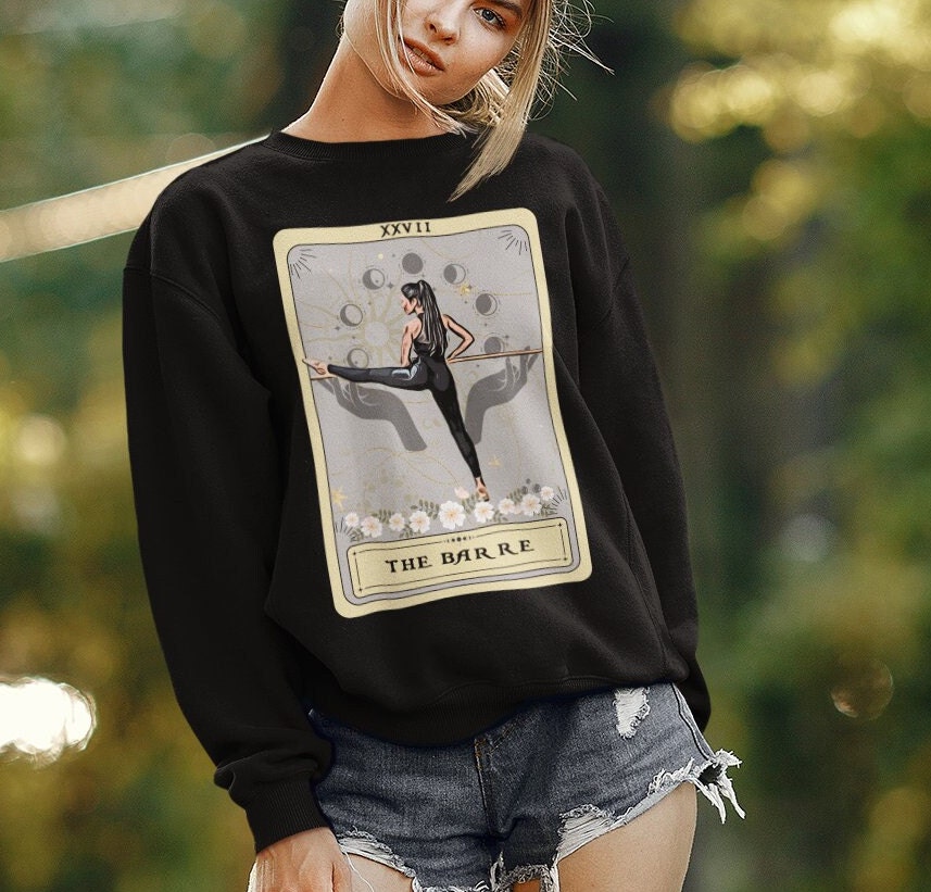 Barre Tarot Card Sweatshirt - Cozy Gift for Barre Lovers