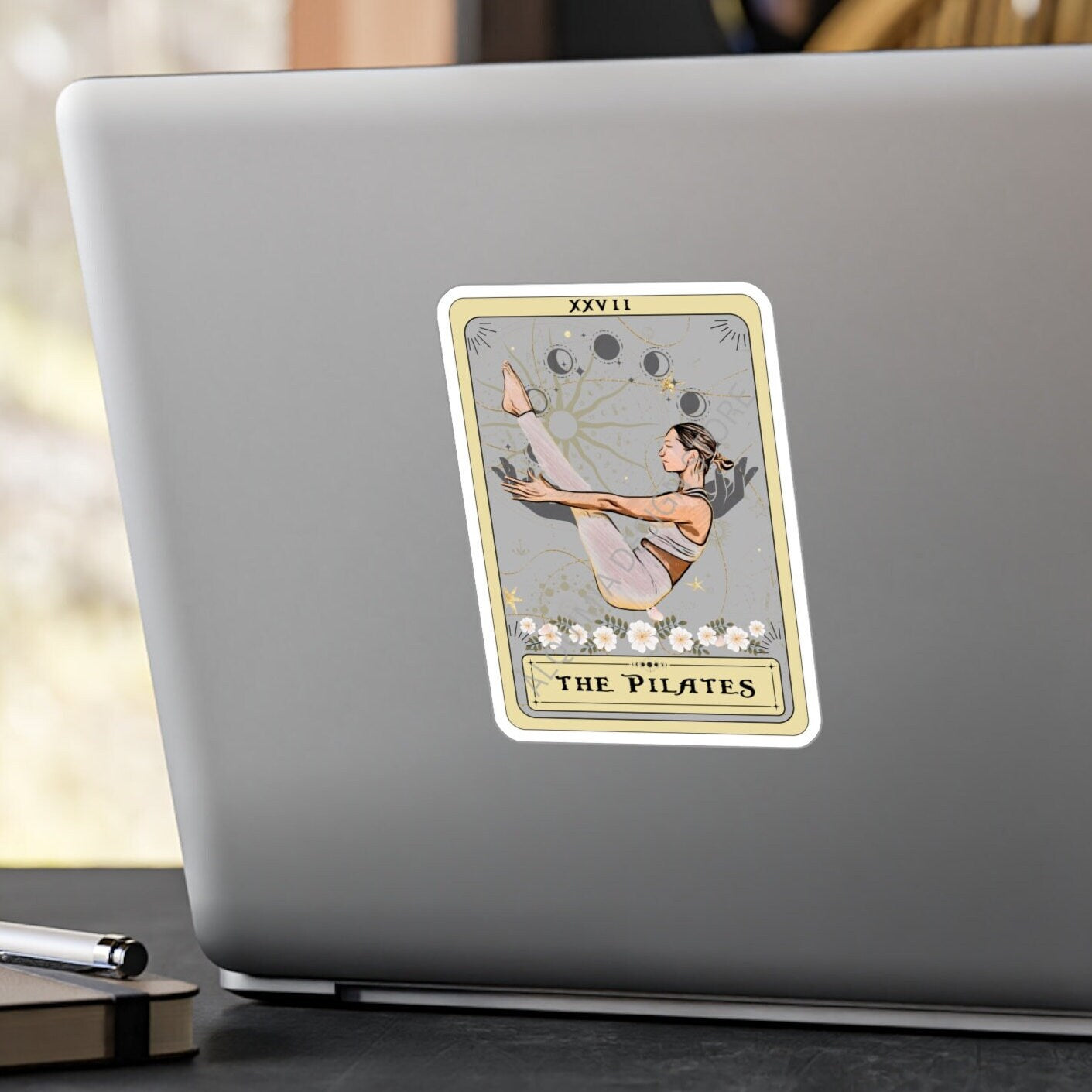Pilates Tarot Card Sticker - 3 x 4 Waterproof Vinyl Sticker