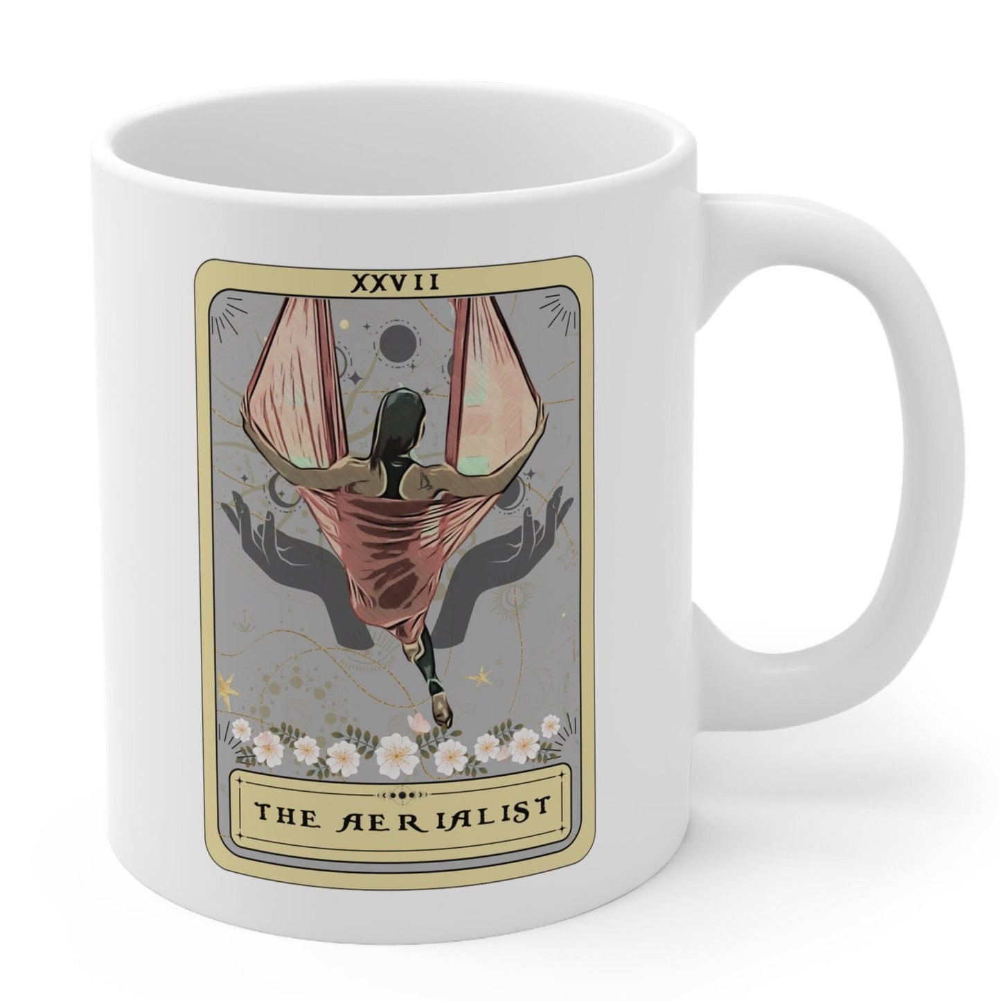 Aerialist Tarot Card Mug - Aerial Yoga Hammock Gift