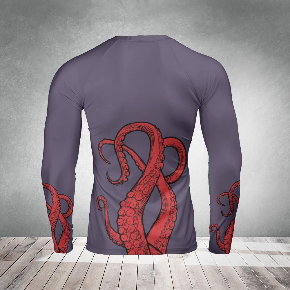 Octopus Long Sleeve Rash Guard - MMA Surf Jiu Jitsu Yoga Activewear