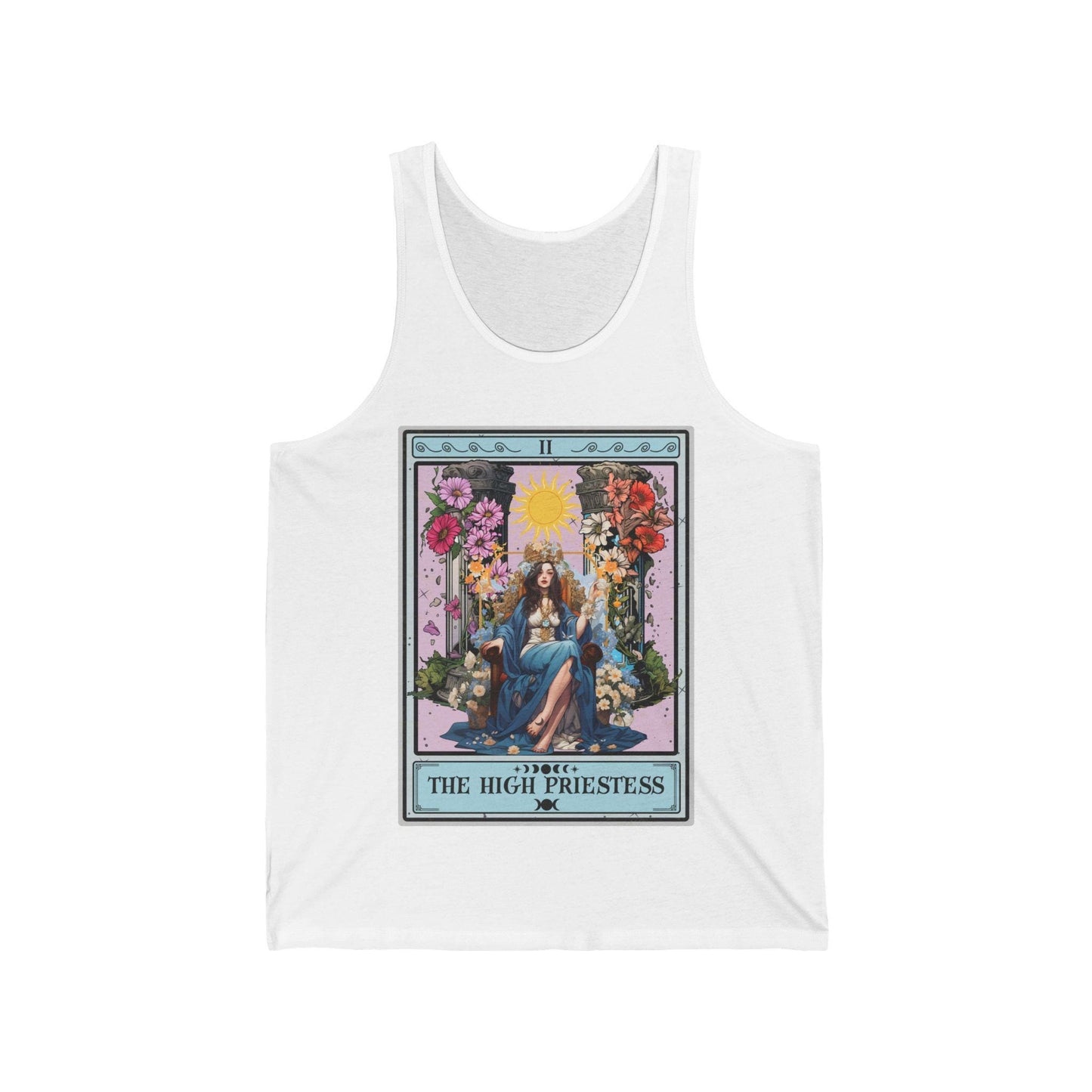 The High Priestess Tarot Card Tank Top, Tarot Card Shirt