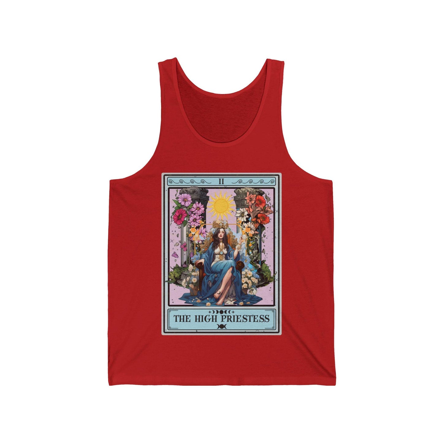 The High Priestess Tarot Card Tank Top, Tarot Card Shirt