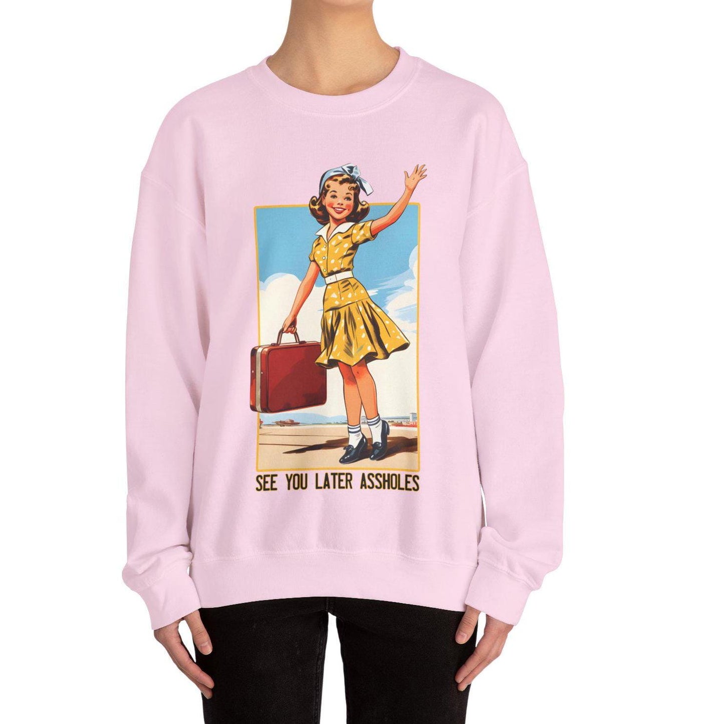 See You Later AssHoles Sweatshirt, Traveling Sweater Sarcastic Funny Swetashirt