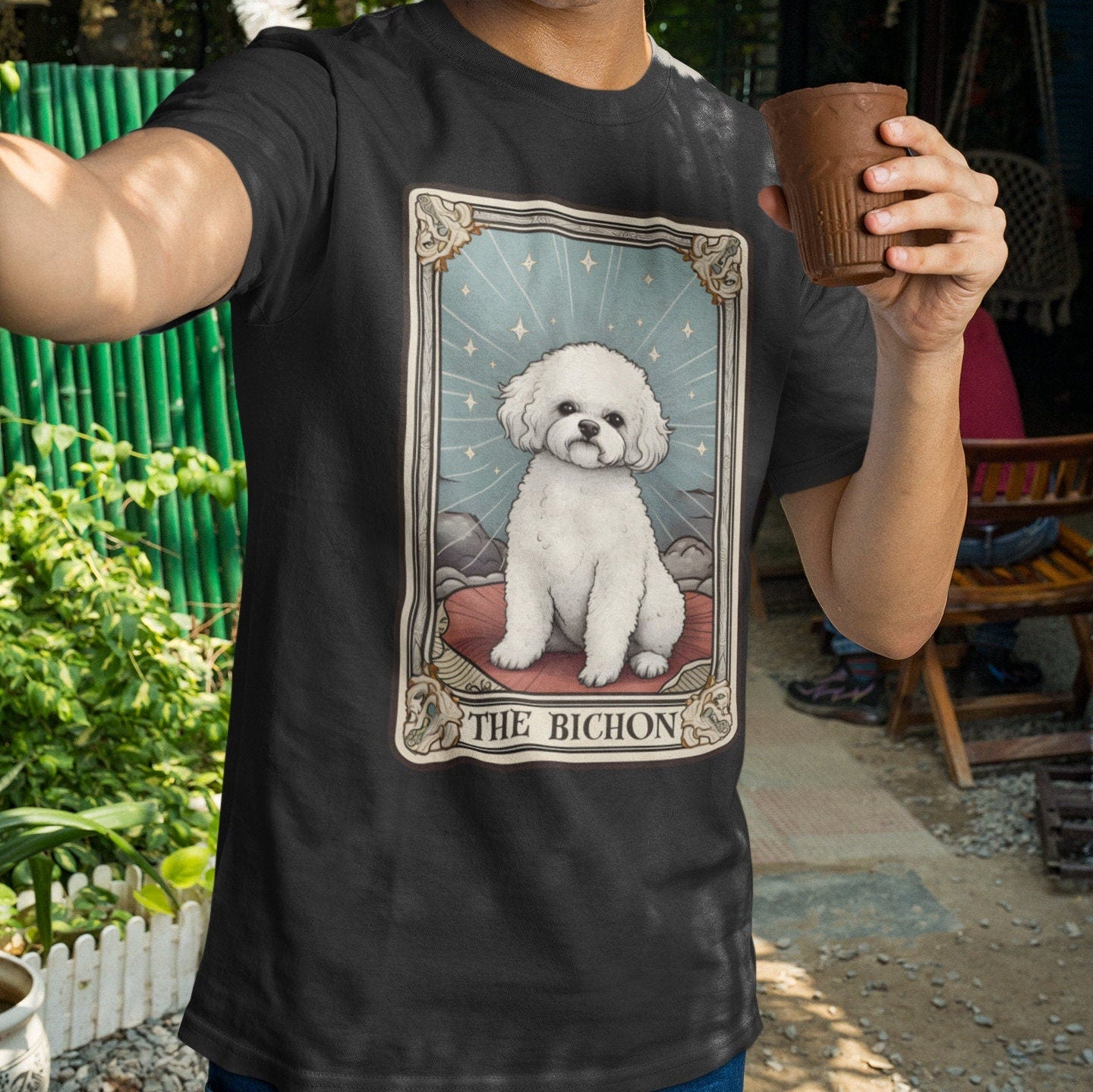 Bichon Frise Shirt, The Bichon Tarot Card Shirt, Bichon Mom Shirt, Bichon Frise Mom Gifts