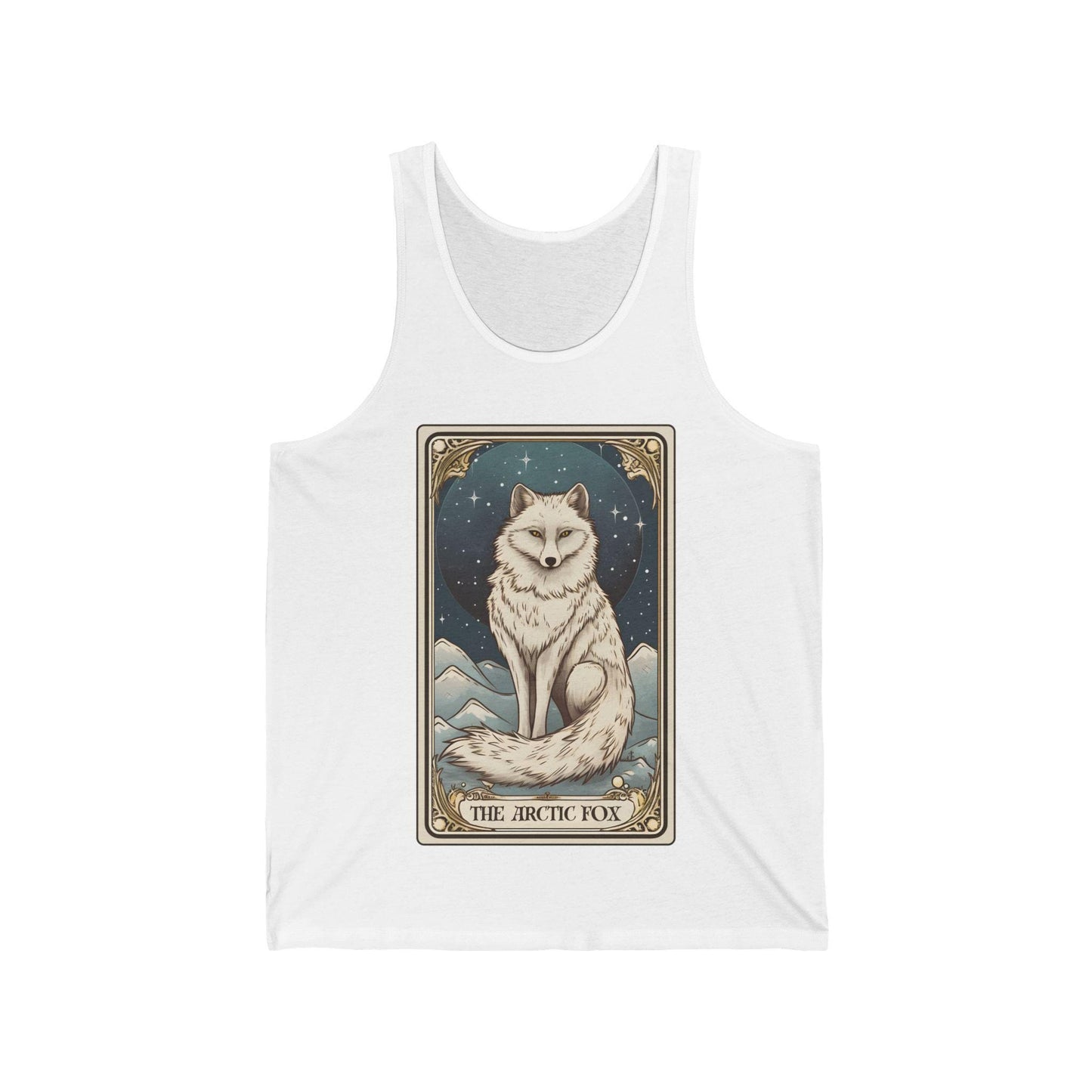 The Arctic Fox Tarot Card Tank Top, White Fox Shirt Arctic Fox