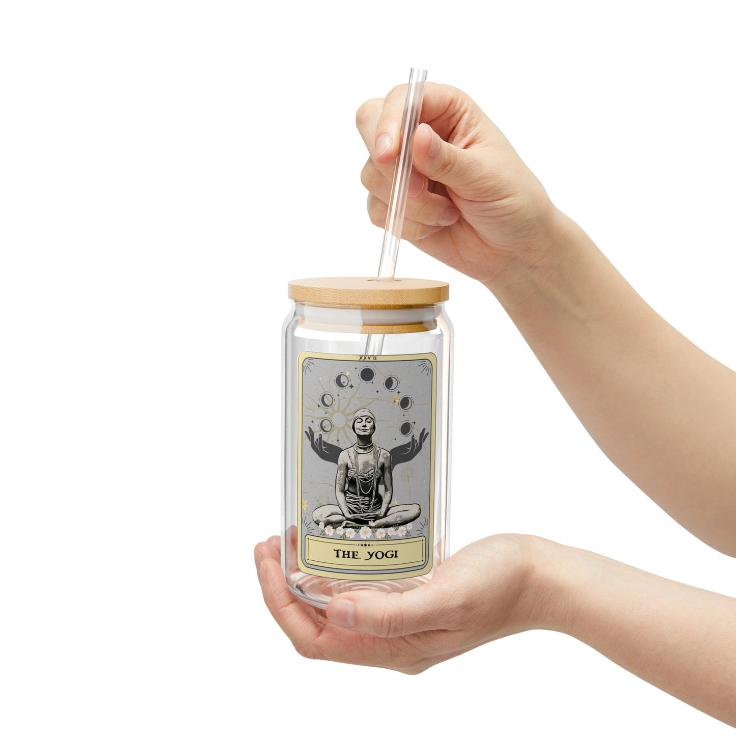Yogi Tarot Card Tumbler - 16oz Yoga Lover Gift for Instructors