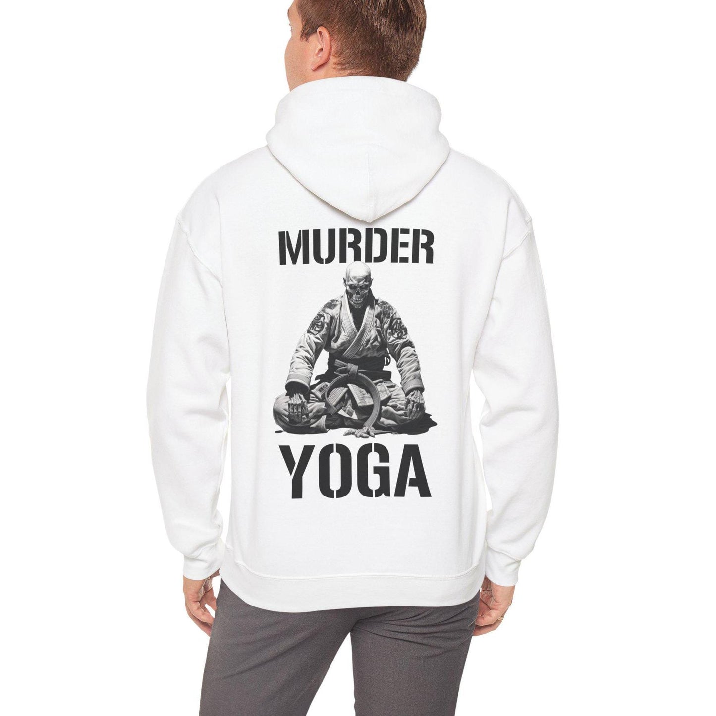 Jiu Jitsu Hoodie, Jiu Jitsu Skeleton Hooded Sweatshirt, Murder Yoga JiuJitsu