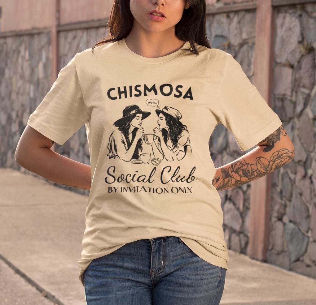 Chismosa Social Club T-Shirt - Funny Latina Cafecito y Chisme Tee