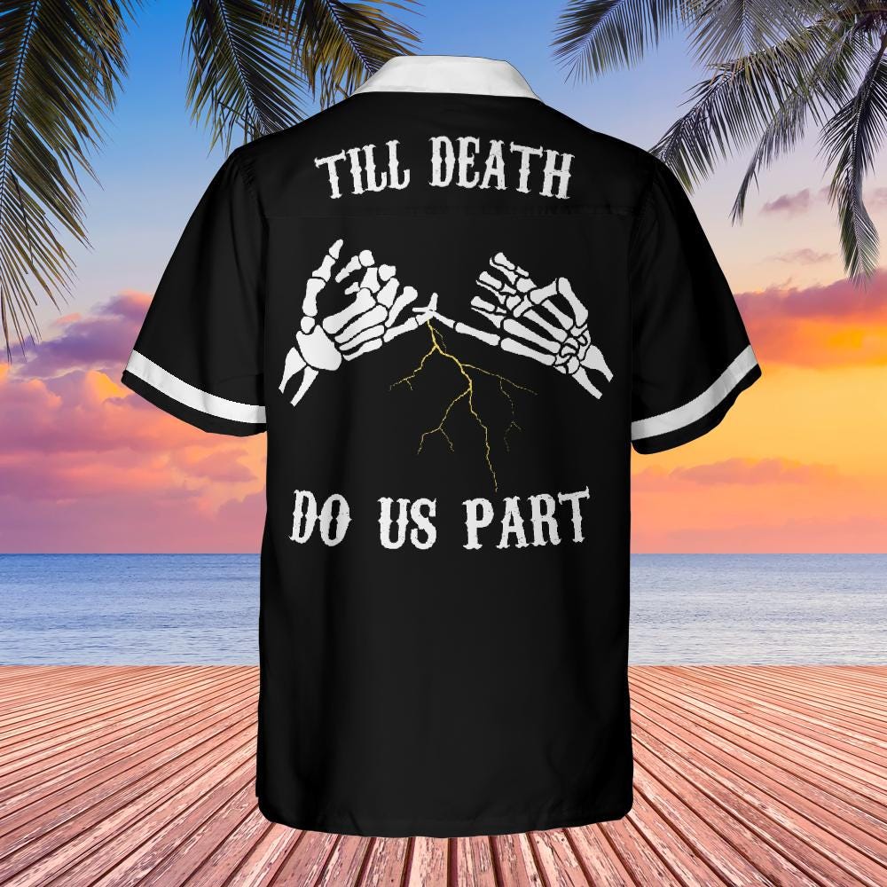 Bride Groom Bowling Shirts - Rockabilly Hawaiian Honeymoon Outfits