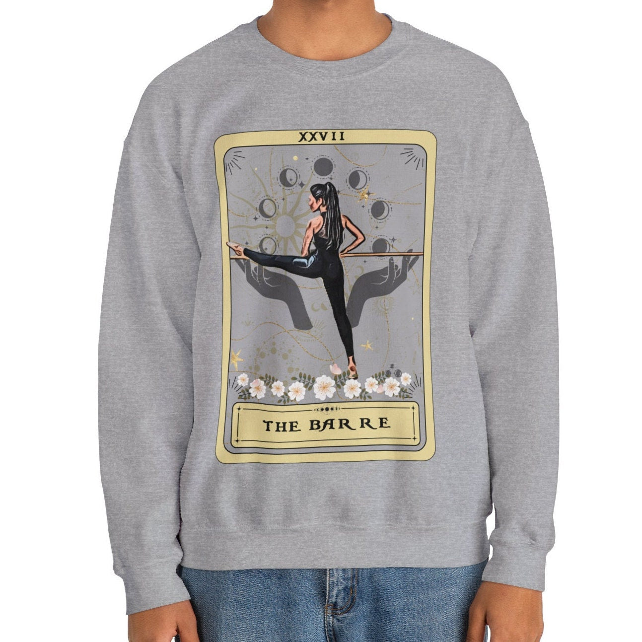 Barre Tarot Card Sweatshirt - Cozy Gift for Barre Lovers