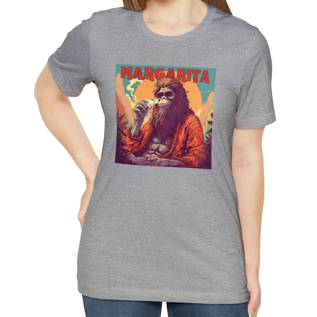 Bigfoot Margarita Shirt, Bigfoot Cocktail Shirts Margarita Drink Gifts