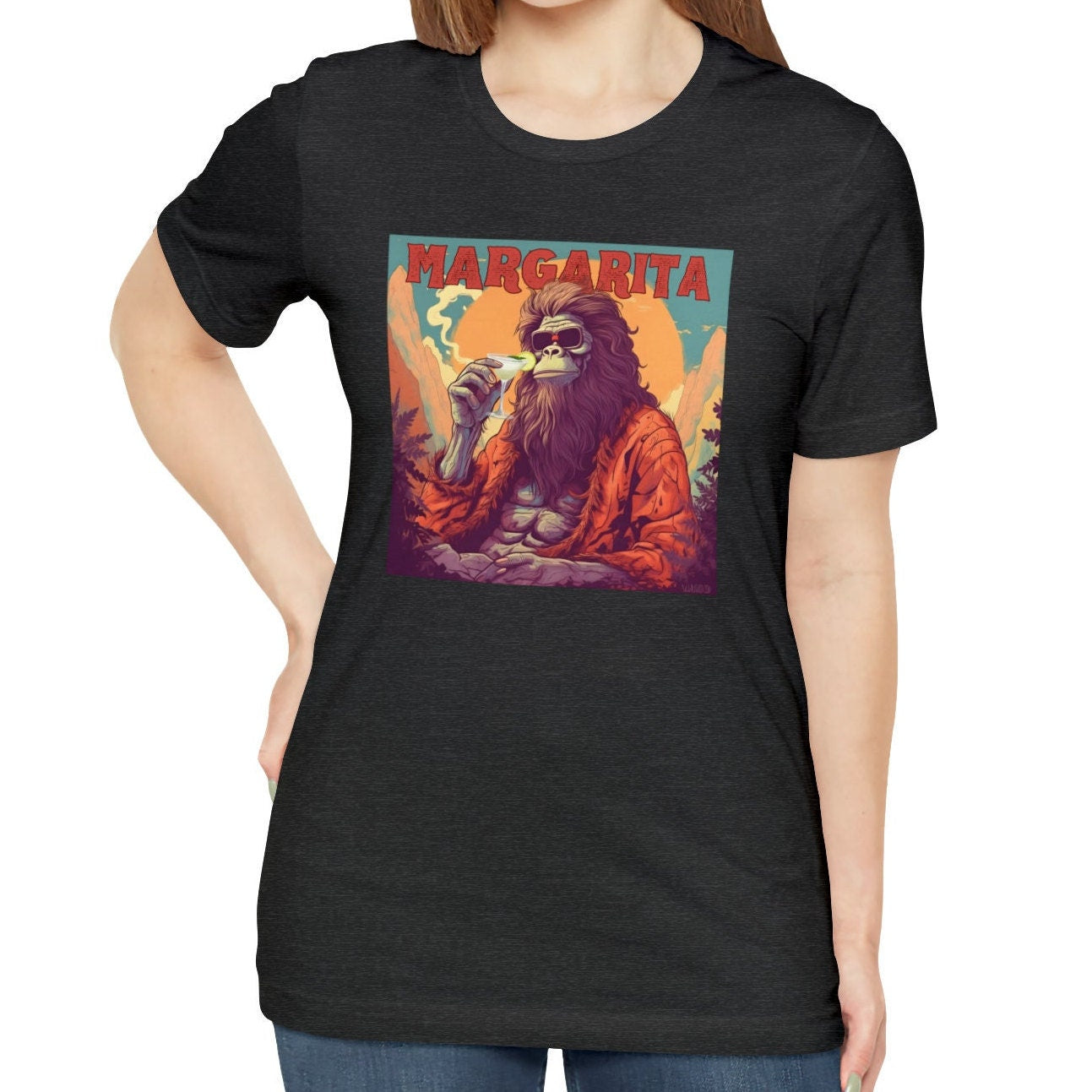 Bigfoot Margarita Shirt, Bigfoot Cocktail Shirts Margarita Drink Gifts