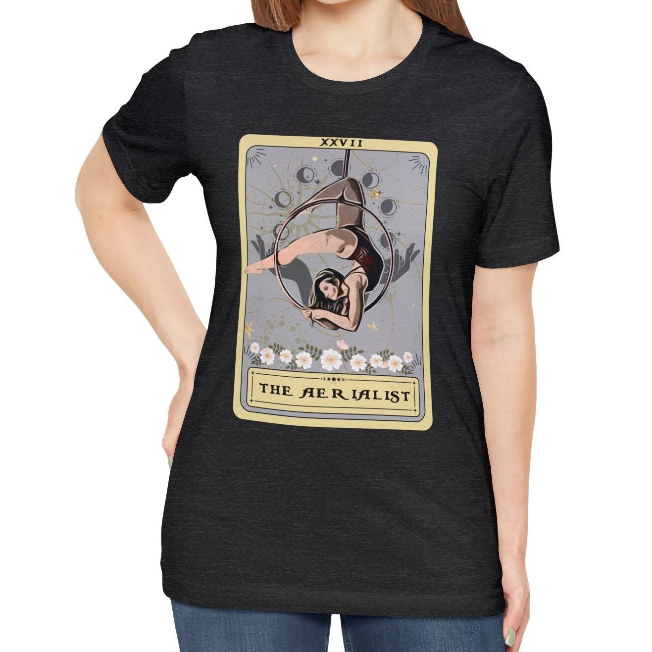 Aerialist Tarot Card Shirt - Aerial Dance T-shirt for Aerial Hoop Lovers