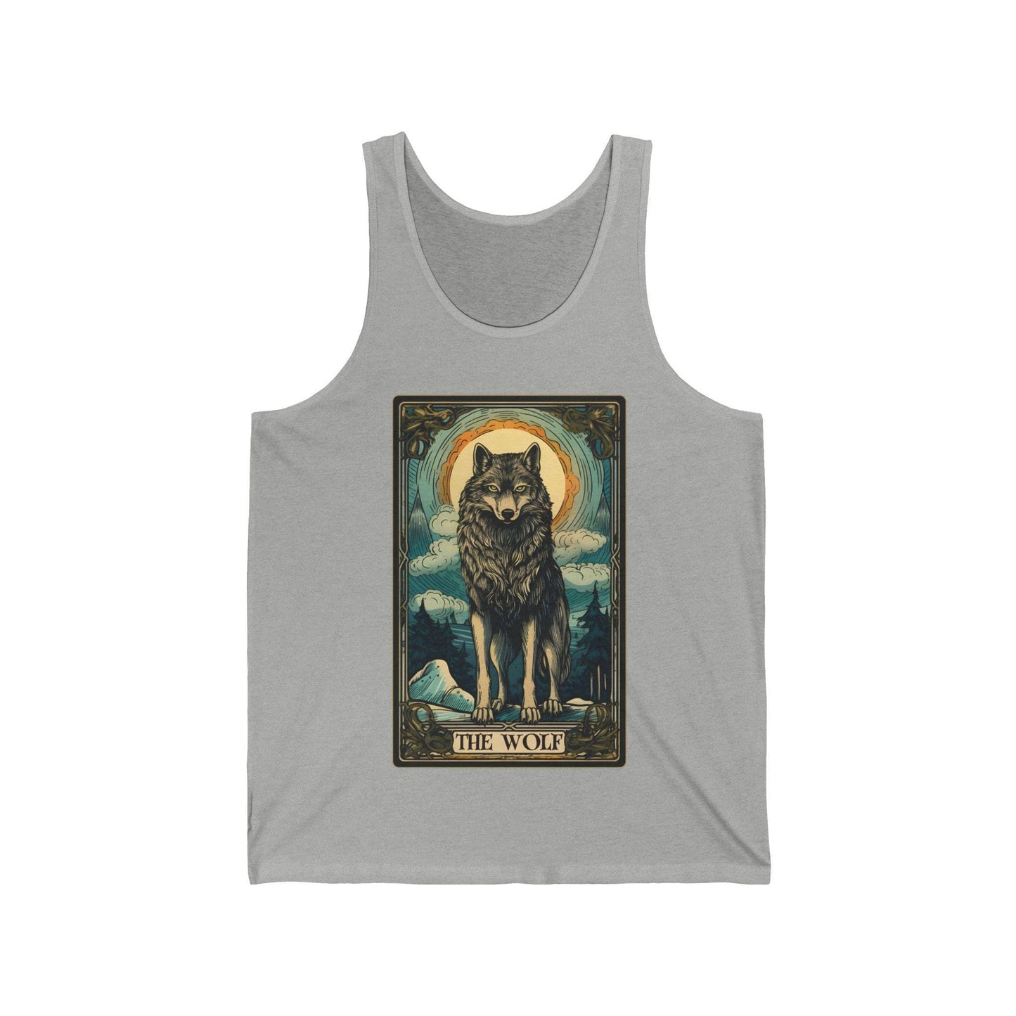 Wolf Tank Top, The Wolf Tarot Card Shirt, Wild Animal Lover Gift
