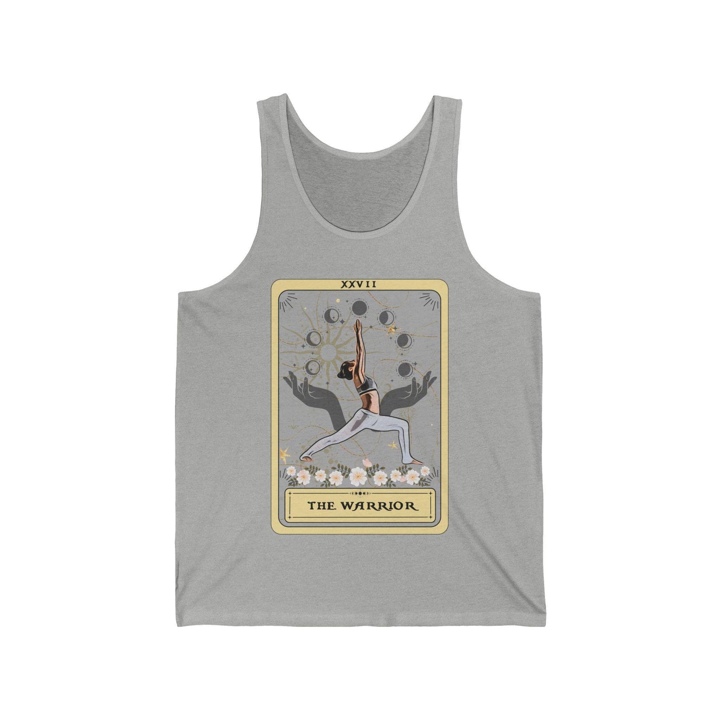 The Warrior Tarot Card Tank Top, Yoga Pose Shirt, Yoga Tank Top