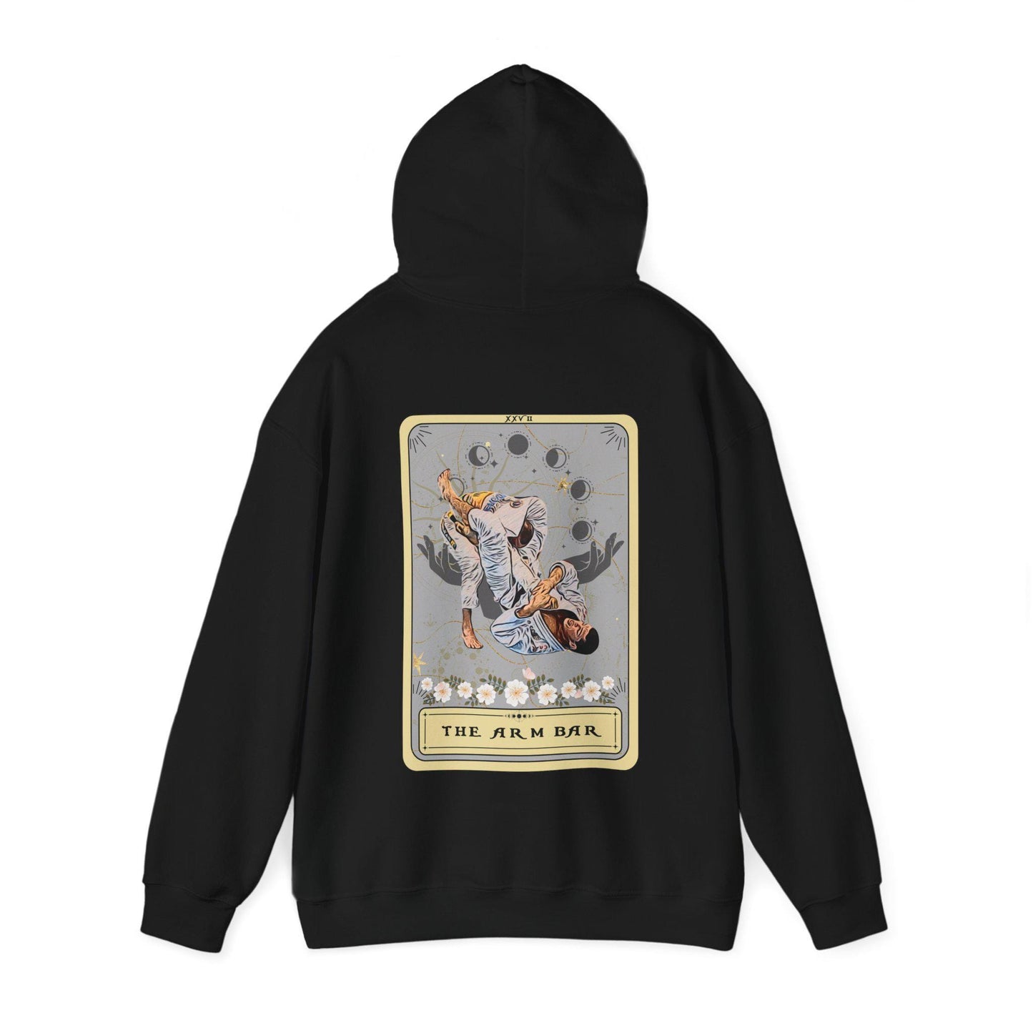 Jiu Jitsu Hoodie The ArmBar Tarot Card Hoodie, JiuJitsu Arm Bar Pose Hoodie