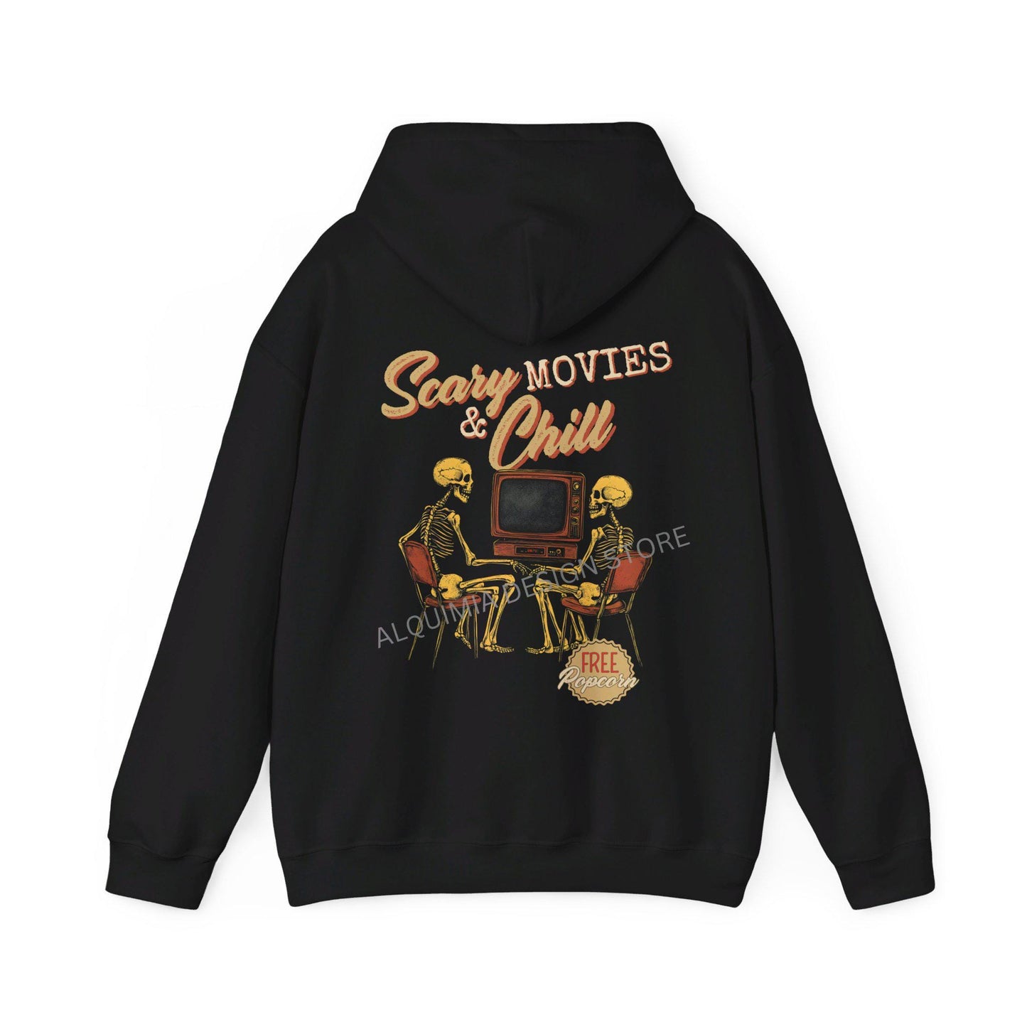 Halloween Hoodie - Vintage Skeleton Sweatshirt for Scary Movie Lovers