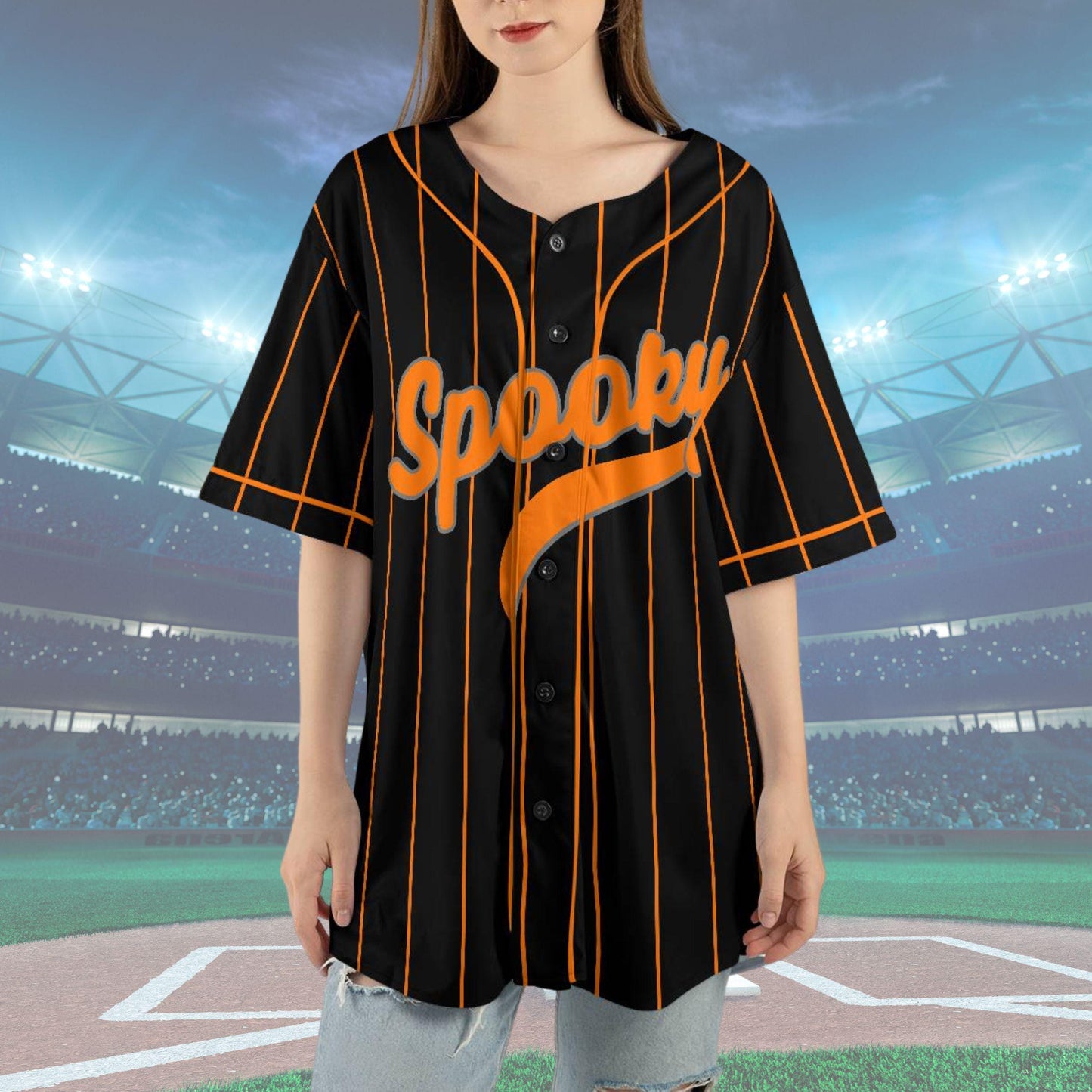 Halloween Baseball Jersey, Spooky Halloween 31 Unisex Shirt Baseball Jersey