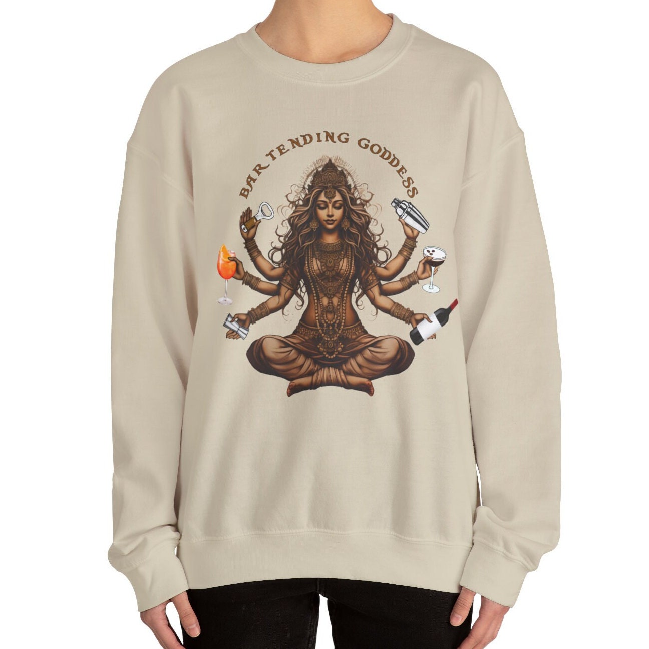 Bartender Sweatshirt - Bartending Goddess Gift for Women
