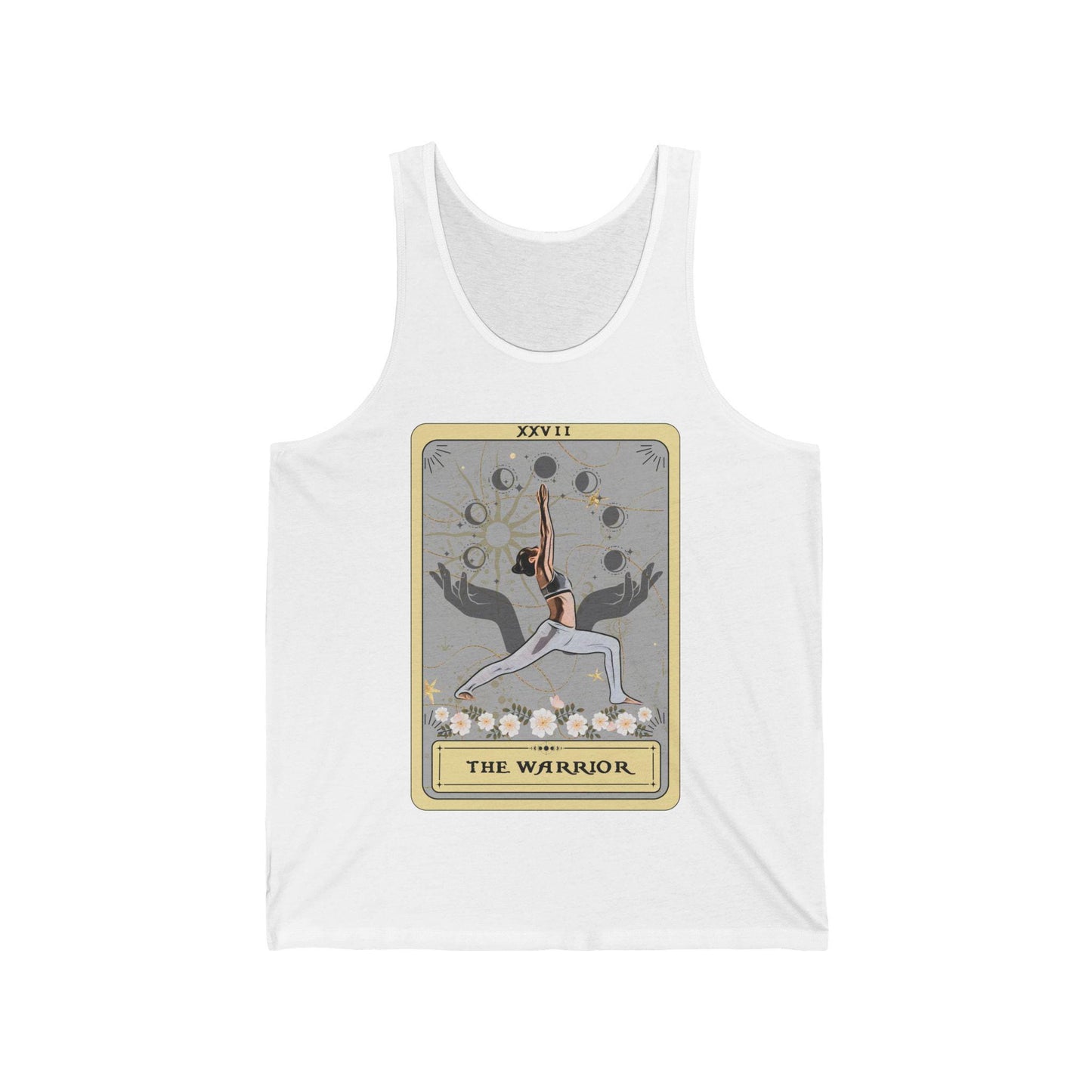 The Warrior Tarot Card Tank Top, Yoga Pose Shirt, Yoga Tank Top