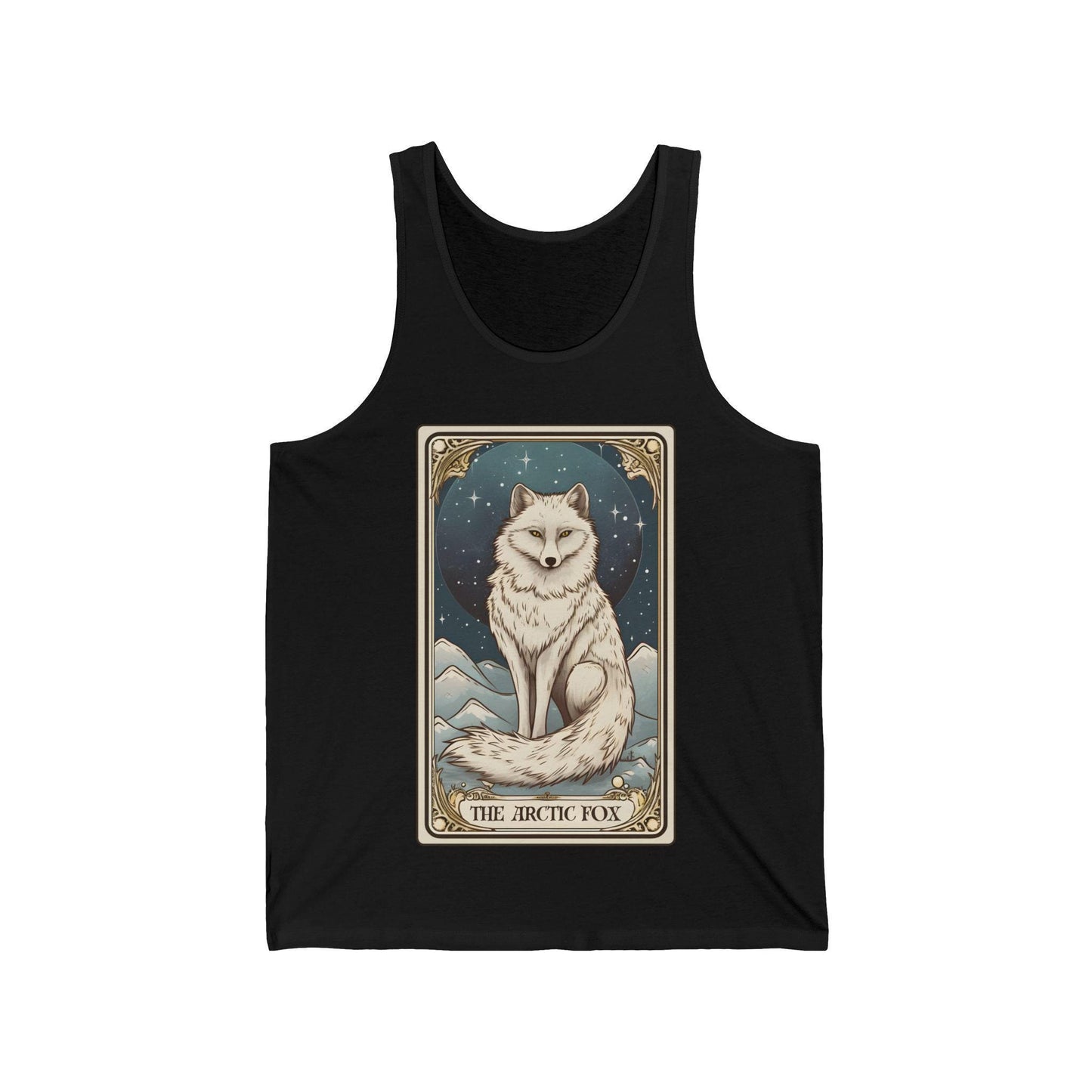 The Arctic Fox Tarot Card Tank Top, White Fox Shirt Arctic Fox