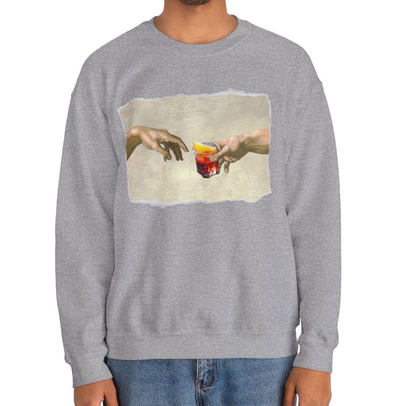 Negroni Sweatshirt - Cocktail Lover Crew Neck Sweater