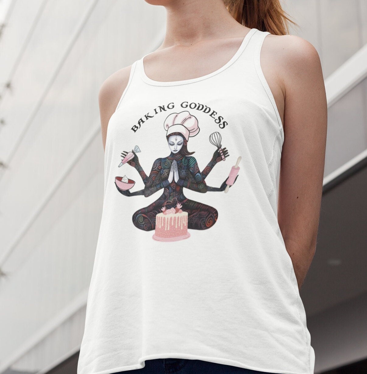 Baking Tank Top, Baking Goddess Tank Top, Baker Gift Pastry Chef Baking Shirt